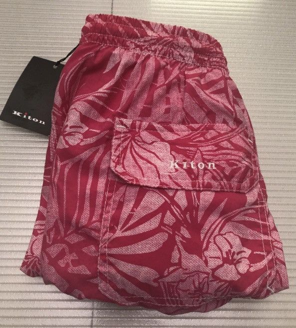 Kiton Kiton 🇮🇹 resort swim trunks M NWT Size US 34 / EU 50 - 7 Thumbnail