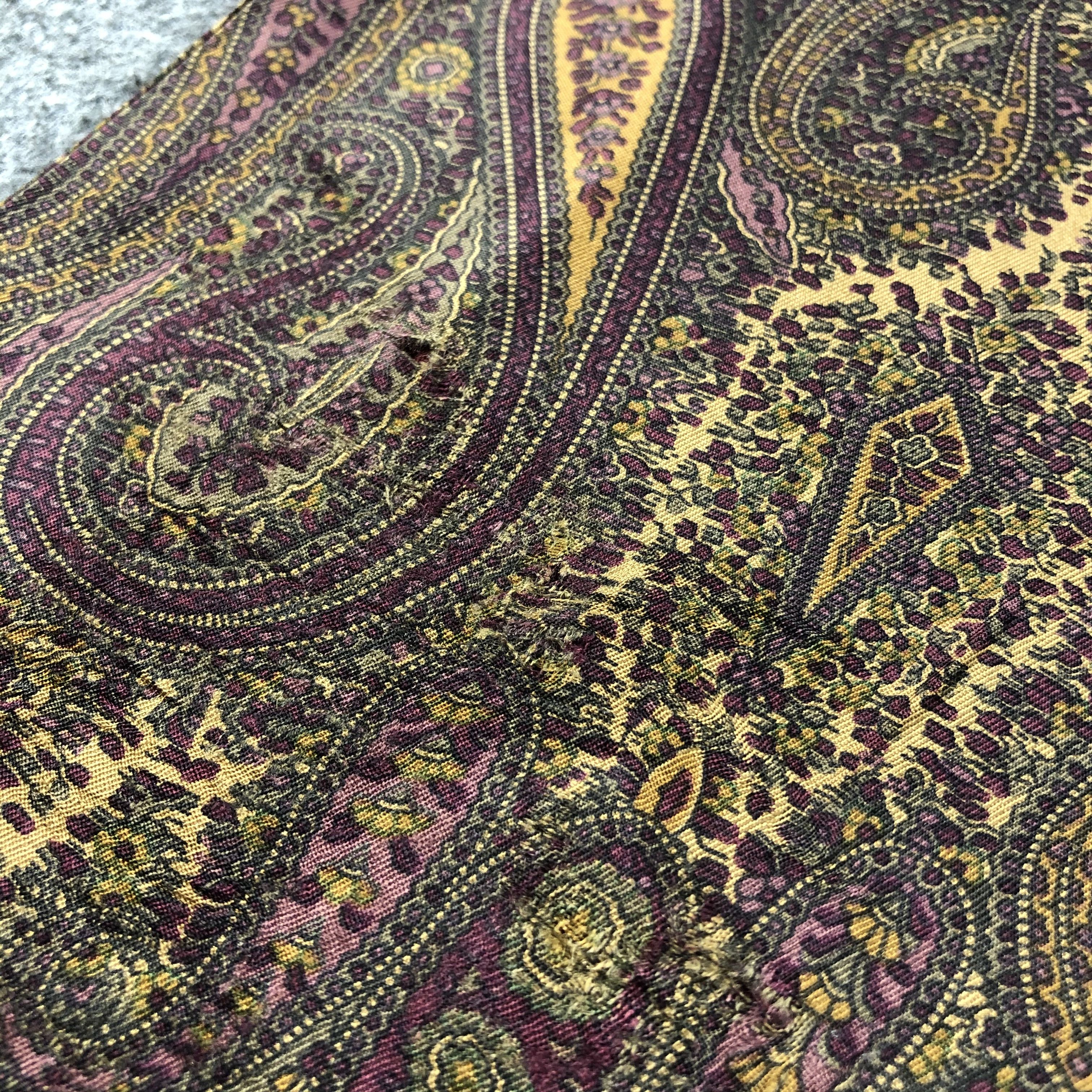 Liberty Liberty Paisley Wool Silk Scarf Muffler V757 Size ONE SIZE - 19 Thumbnail