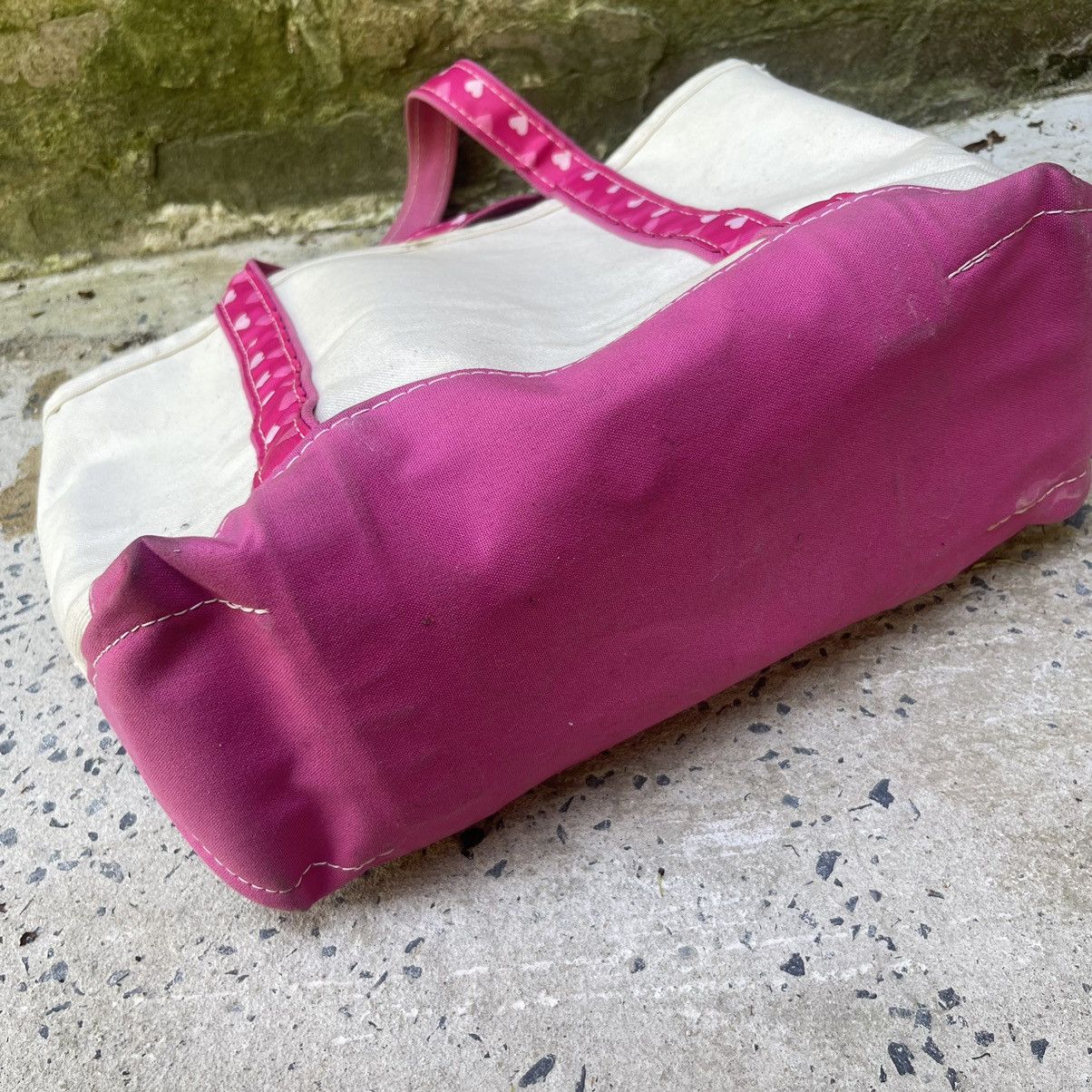 L.L. Bean Vintage L.L.Bean 90s Boat Tote Bag Pink Heart Handles Size ONE SIZE - 6 Thumbnail
