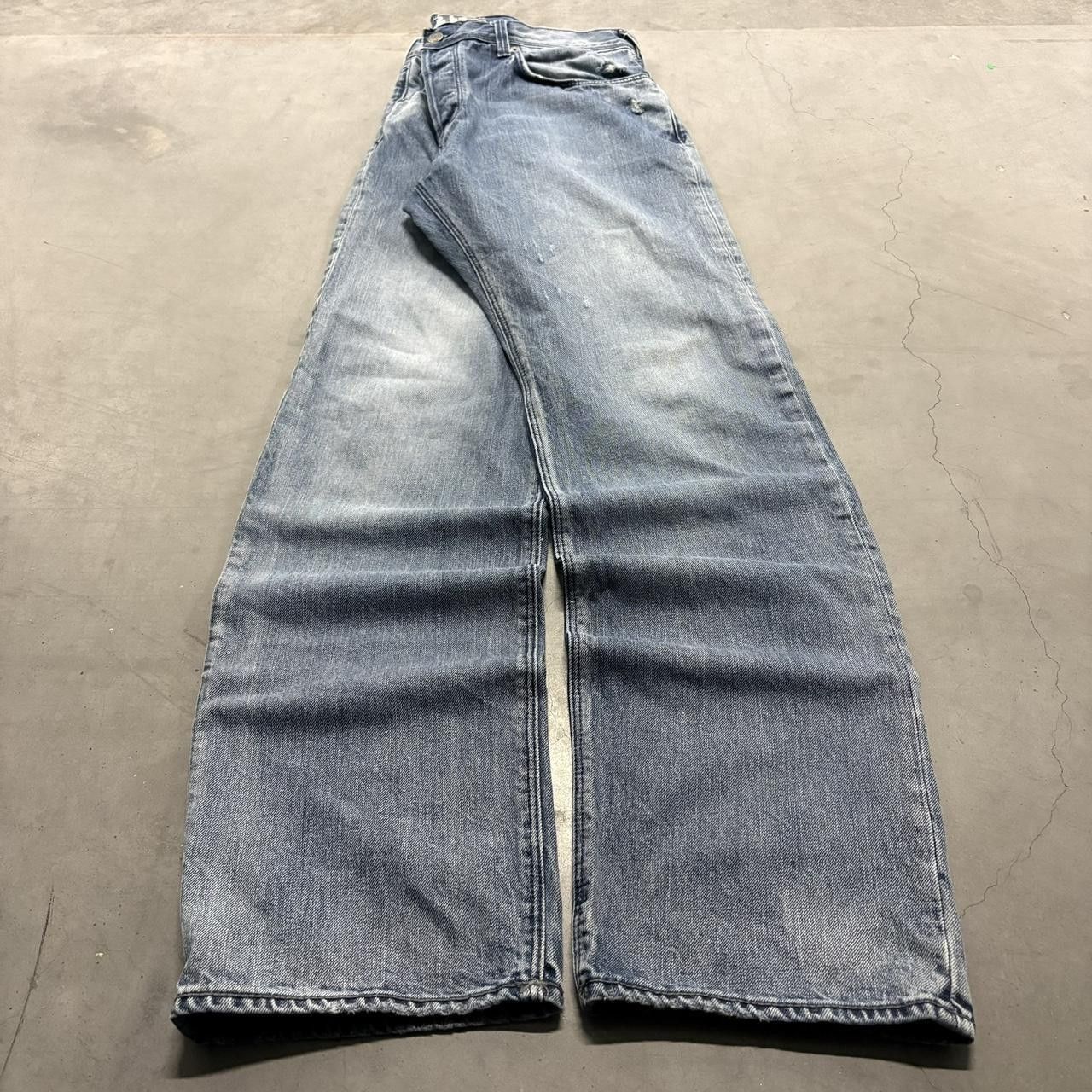 Vintage Crazy Vintage Y2K/2000s Baggy Tall Sliq Skater Style Medium Wash Denim Jeans! Size US 34 / EU 50 - 1 Thumbnail