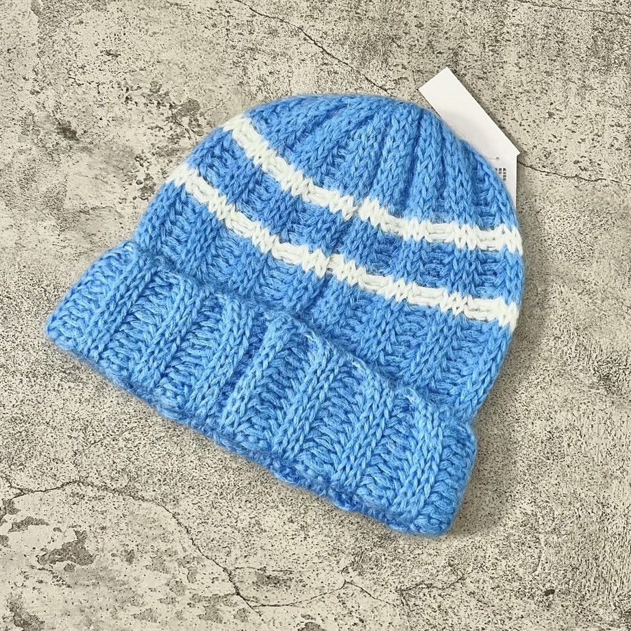 Supreme Supreme Brushed Stripe Beanie - Light Blue Size ONE SIZE - 2 Thumbnail