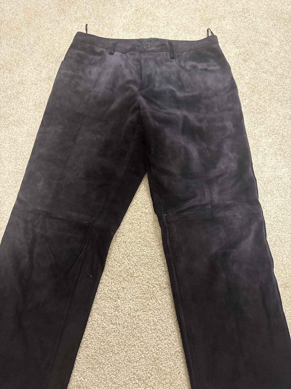 Prada Vintage prada leather suede trousers Size US 32 / EU 48 - 6 Thumbnail