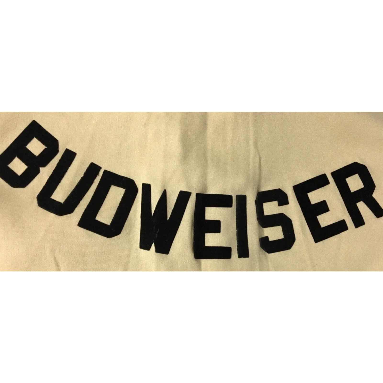 Budweiser VINTAGE Budweiser Flock Print Polo Shirt M USA Beige Short Sleeve Beers Bar Bowling Grunge 60s 50s Men's Polo Size US M / EU 48-50 / 2 - 3 Thumbnail