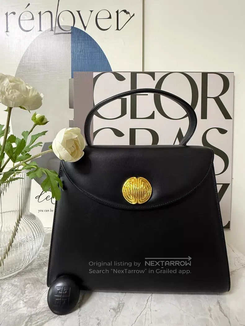 Givenchy Givenchy Black and Gold Kelly Handbag Size ONE SIZE - 1 Thumbnail