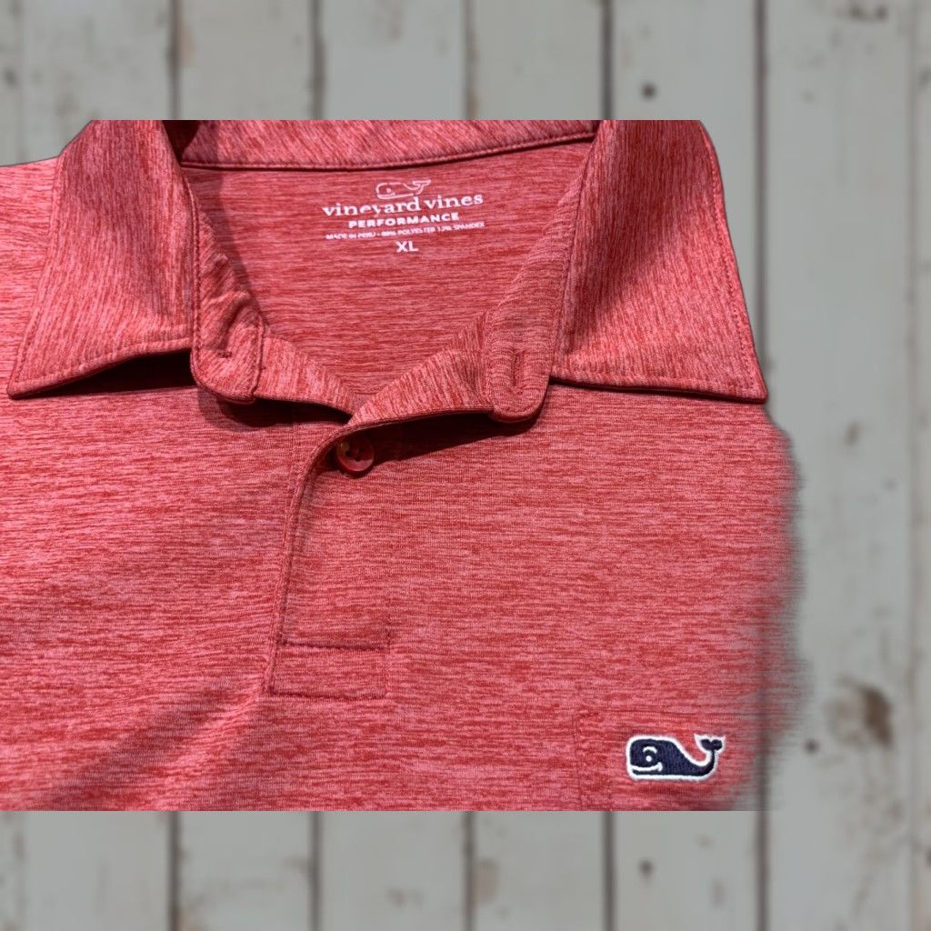 Vineyard Vines Vineyard Vines Performance Golf Polo Shirt Men XL Short Sleeve Red Breathable Quick Dry Activewear Size US XL / EU 56 / 4 - 1 Thumbnail