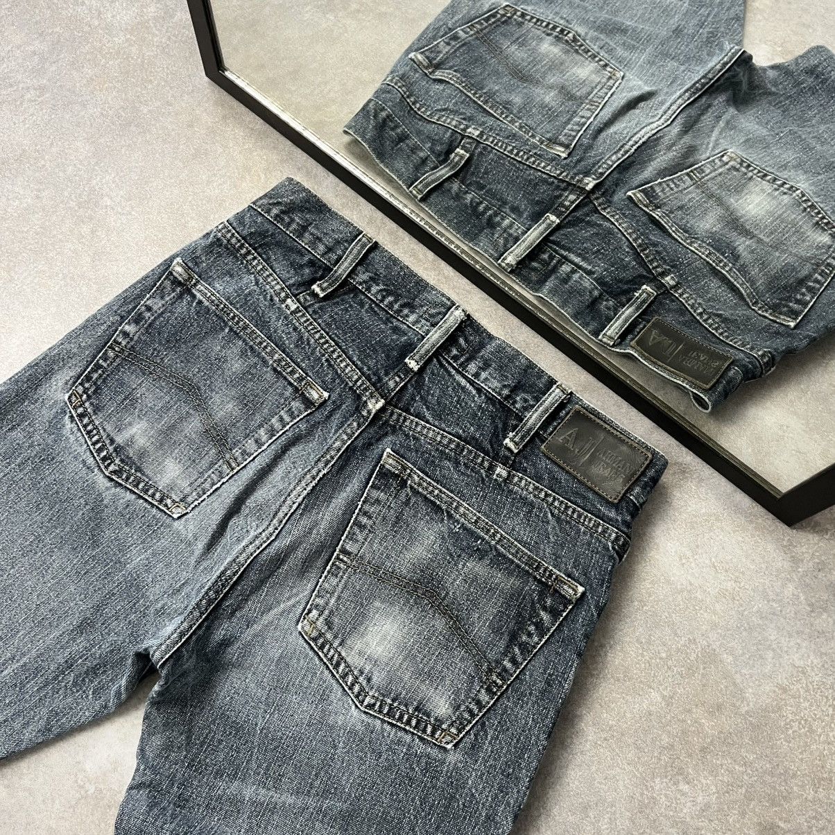 Armani ARMANI VINTAGE METAL LOGO JEANS IF SIX WAS NINE LGB GLAMOUR Size US 32 / EU 48 - 3 Thumbnail