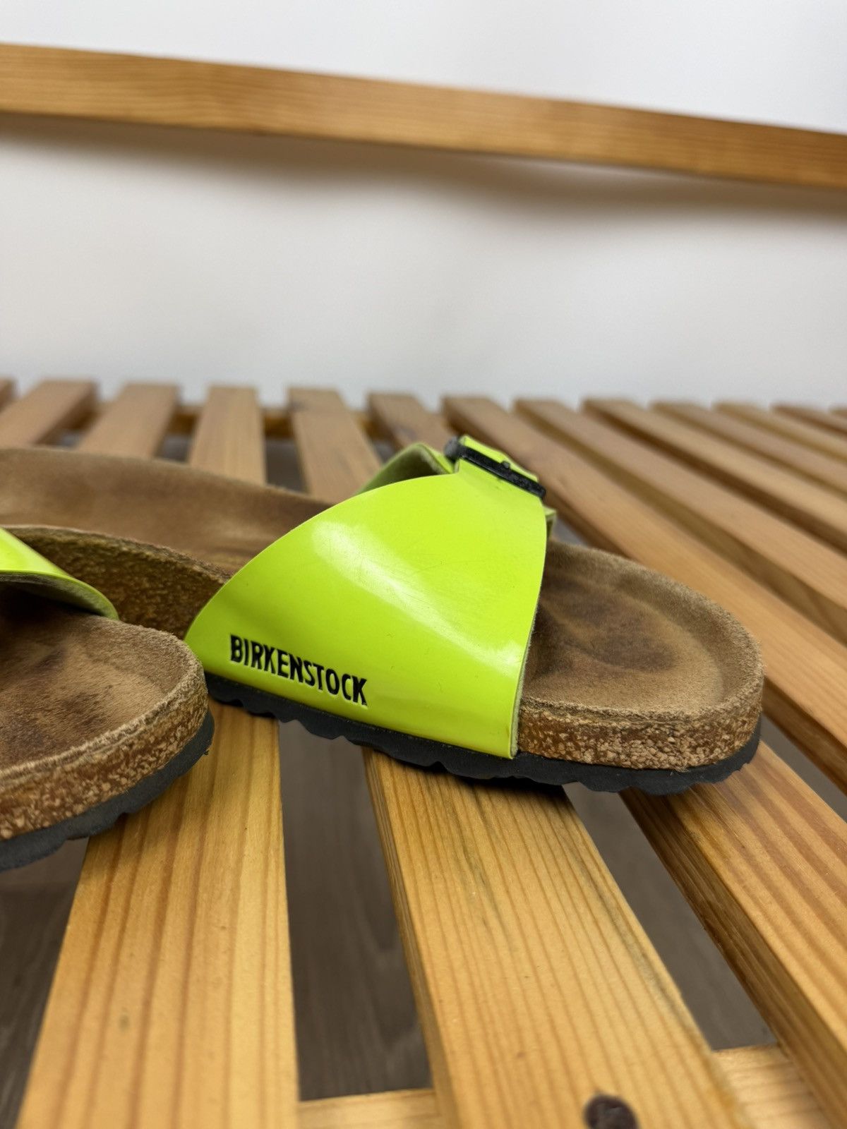 Birkenstock Birkenstock Madrid Womens Sandals Slides Lime Green Size US 8 / IT 38 - 2 Thumbnail