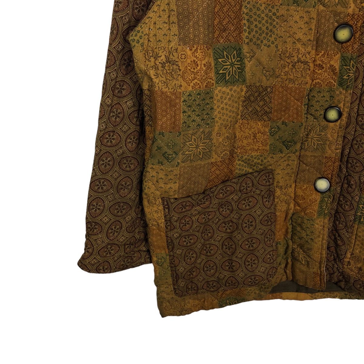 Japanese Brand 🔥RARE 90’s VINTAGE PATCHWORK CHORE JACKET ELENA BRUNELLI Size US M / EU 48-50 / 2 - 3 Thumbnail