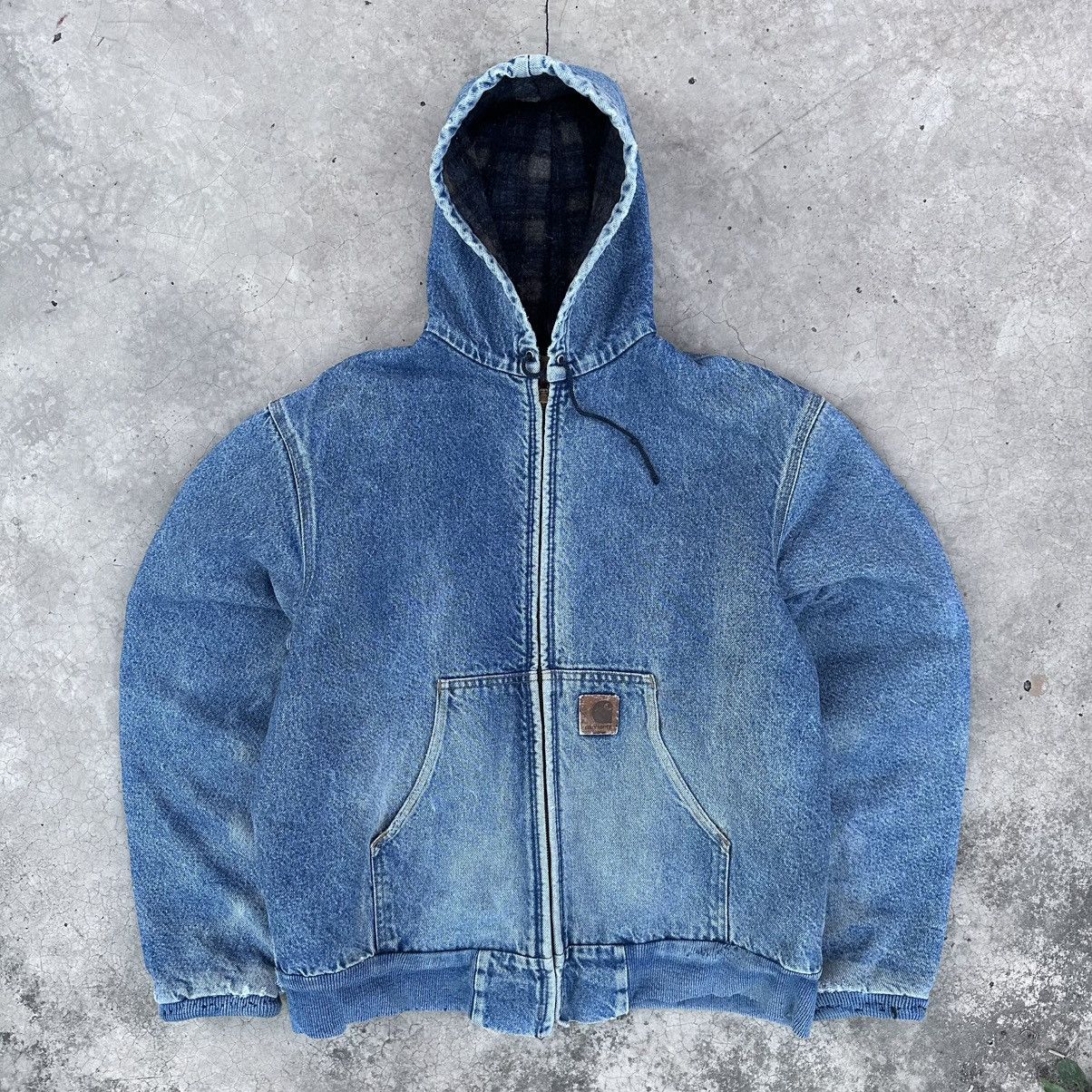 Carhartt デニム アクティブジャケット asap rocky着用モデル