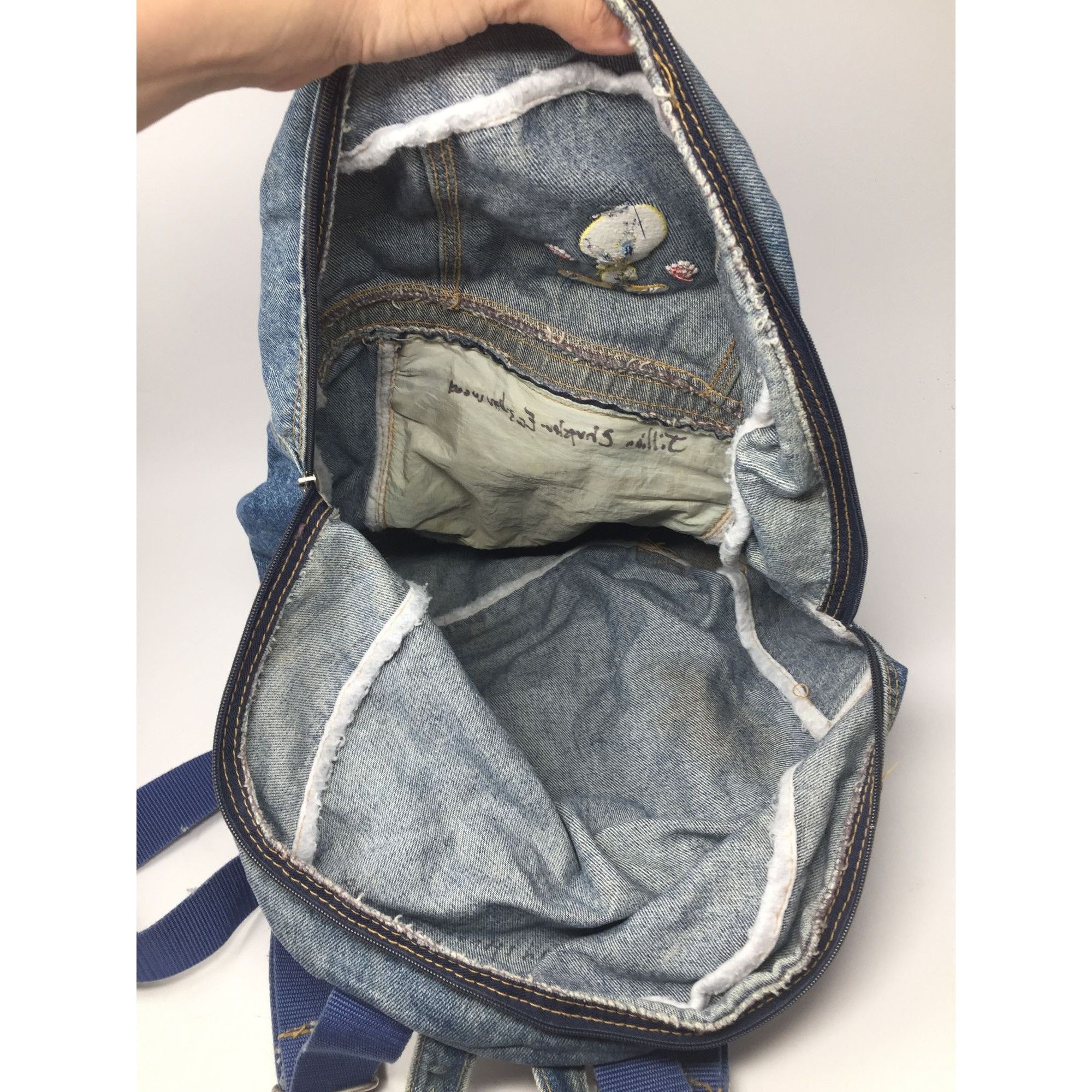 Other Vintage Looney Tunes Tweety Bird Blue Denim Backpack Size ONE SIZE - 8 Thumbnail