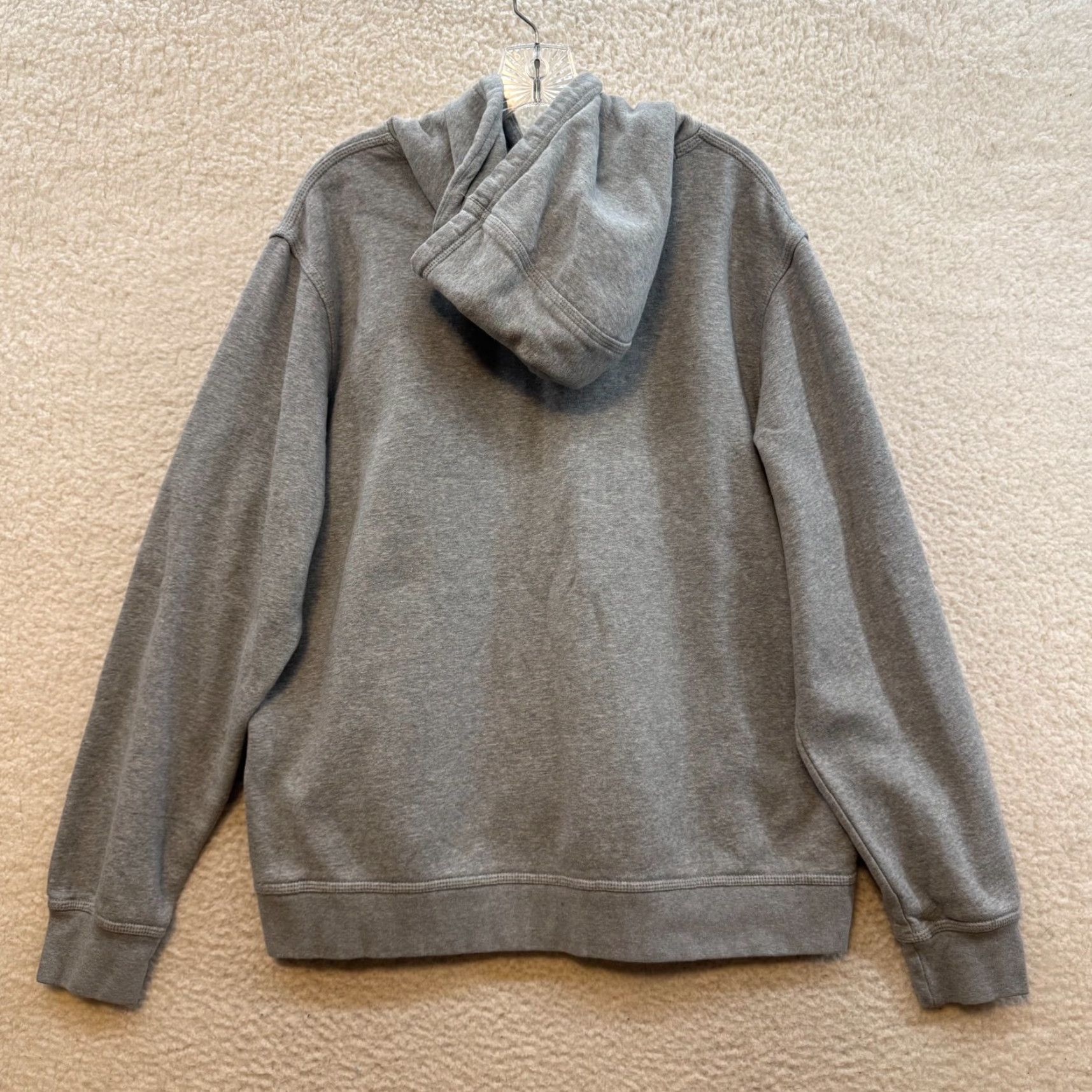 Nike Nike Hoodie Mens XL Heather Grey Logo Embroidered Kangaroo Sweatshirt Sweater Pullover Size US XL / EU 56 / 4 - 2 Thumbnail