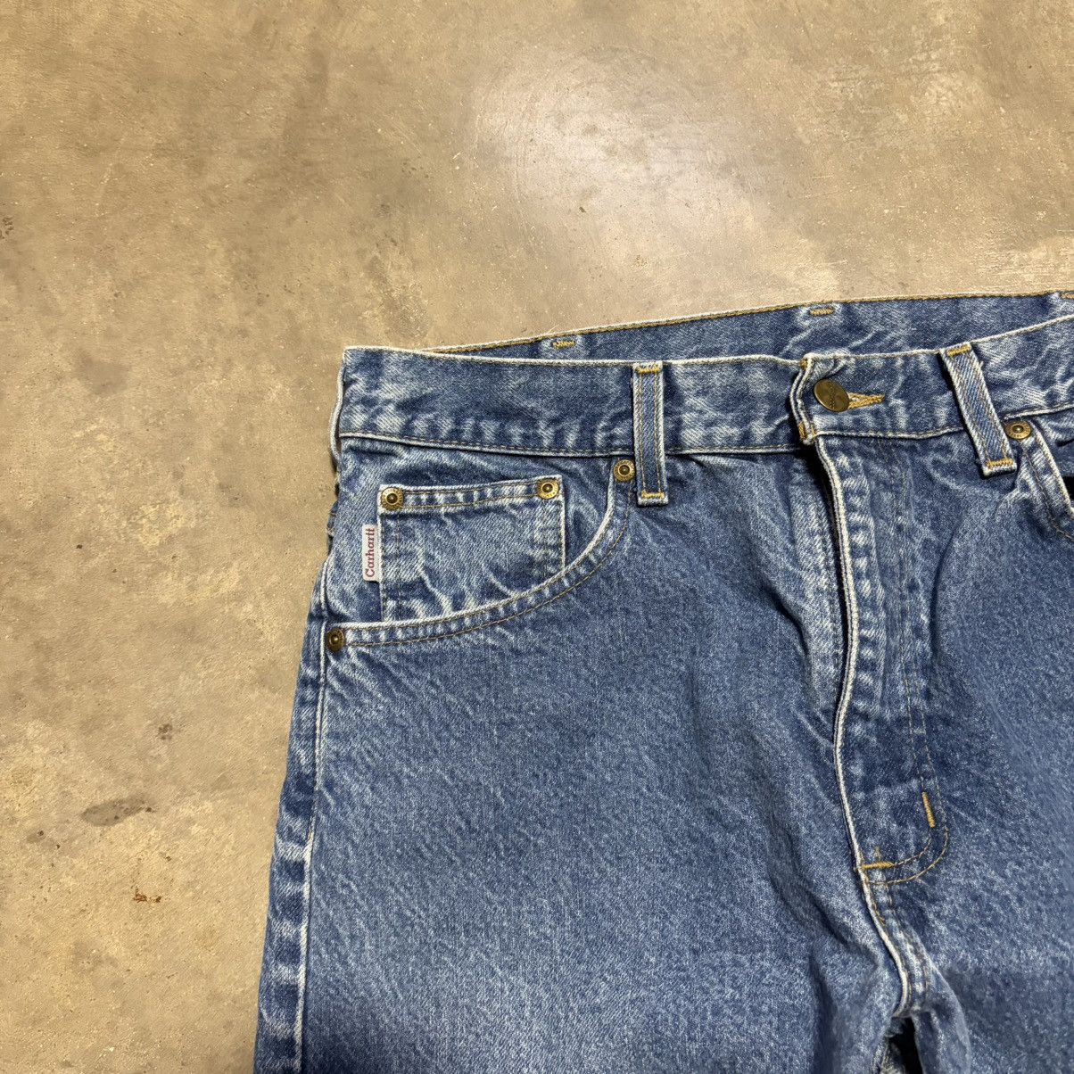 Carhartt Vintage Carhartt Denim Jeans Washed Faded B19 PRW Grunge Y2K Size US 33 - 4 Thumbnail