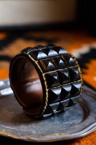 Undercover Undercover 03SS “SCAB” Wood Rivet Bracelet Size ONE SIZE - 1 Thumbnail