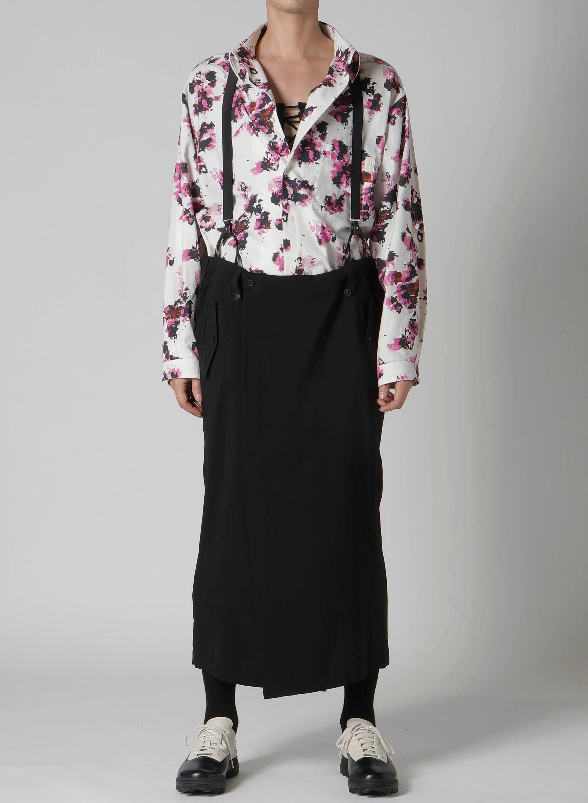 Yohji Yamamoto Yohji Yamamoto Pour Homme Cu/Ry/S GABARDINE YORK PANEL SKIRT Size US 32 / EU 48 - 5 Thumbnail
