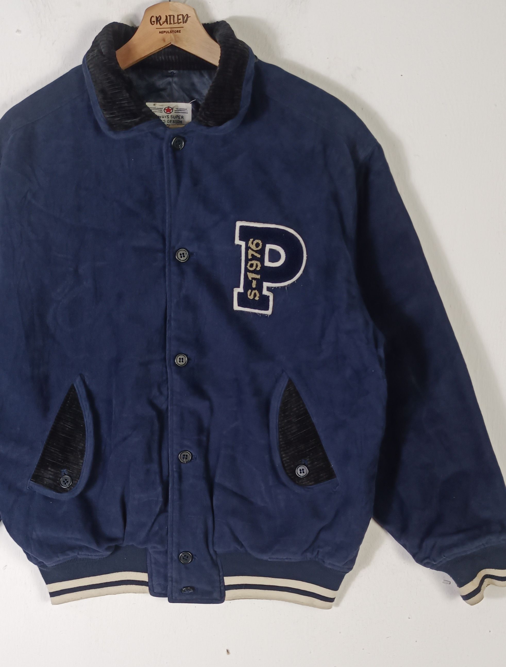 PERSON'S Vintage Person's S-1976 Varsity Stadium Wool Coduroy Size US L / EU 52-54 / 3 - 5 Thumbnail