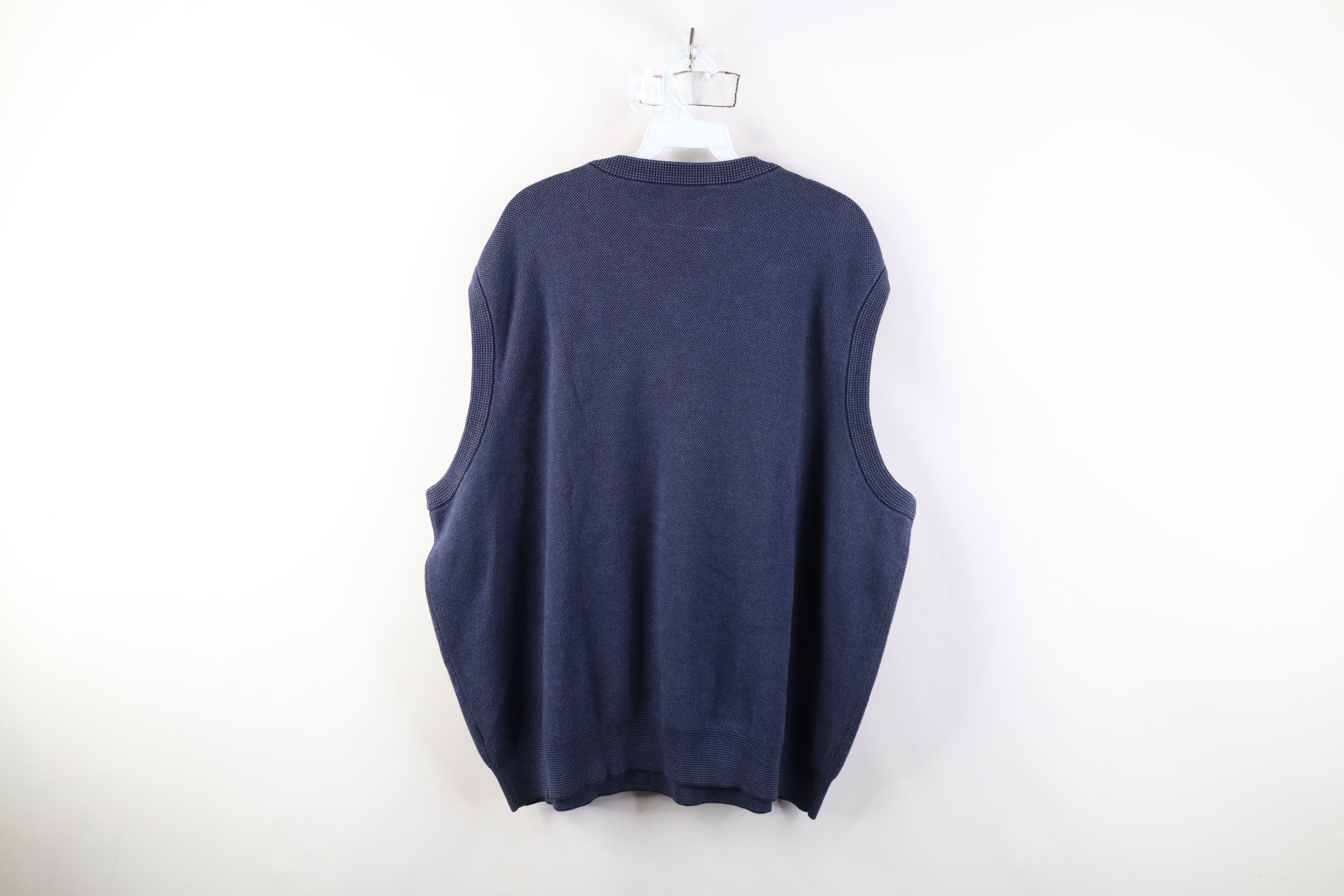 Vintage Vintage 90s Streetwear Thermal Knit V-Neck Sweater Vest Size US XXL / EU 58 / 5 - 9 Thumbnail