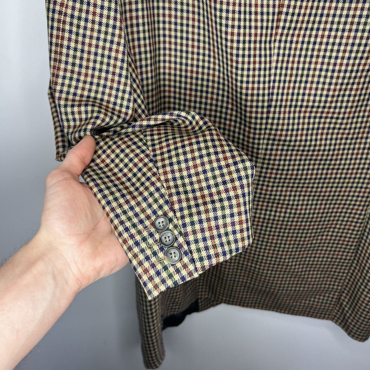 Burberry × Designer × Vintage Vintage Burberry Men’s Blazer Jacket Wool Luxury Classic Size 42R - 14 Thumbnail