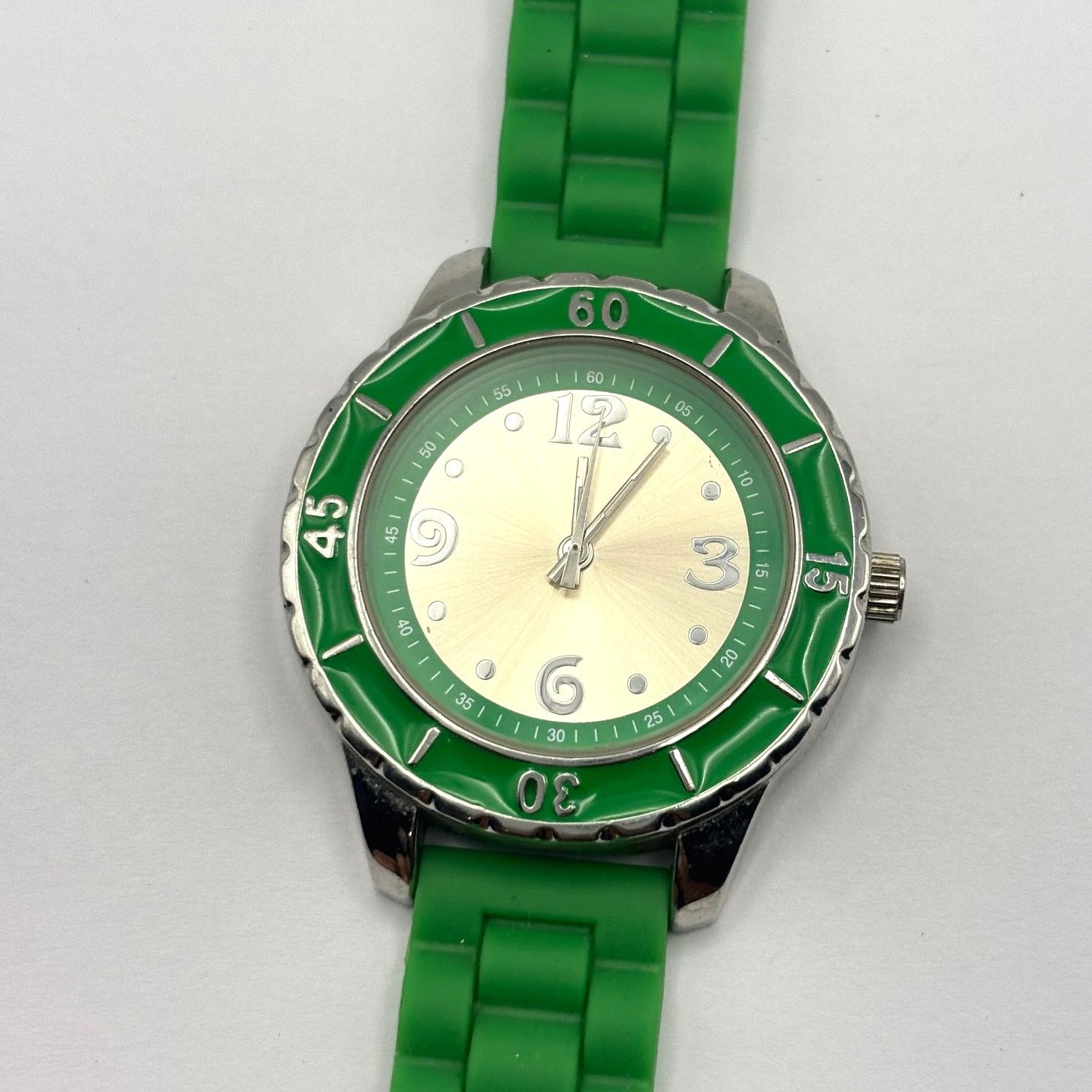Other Silver & Green Men's Watch Size ONE SIZE - 3 Thumbnail