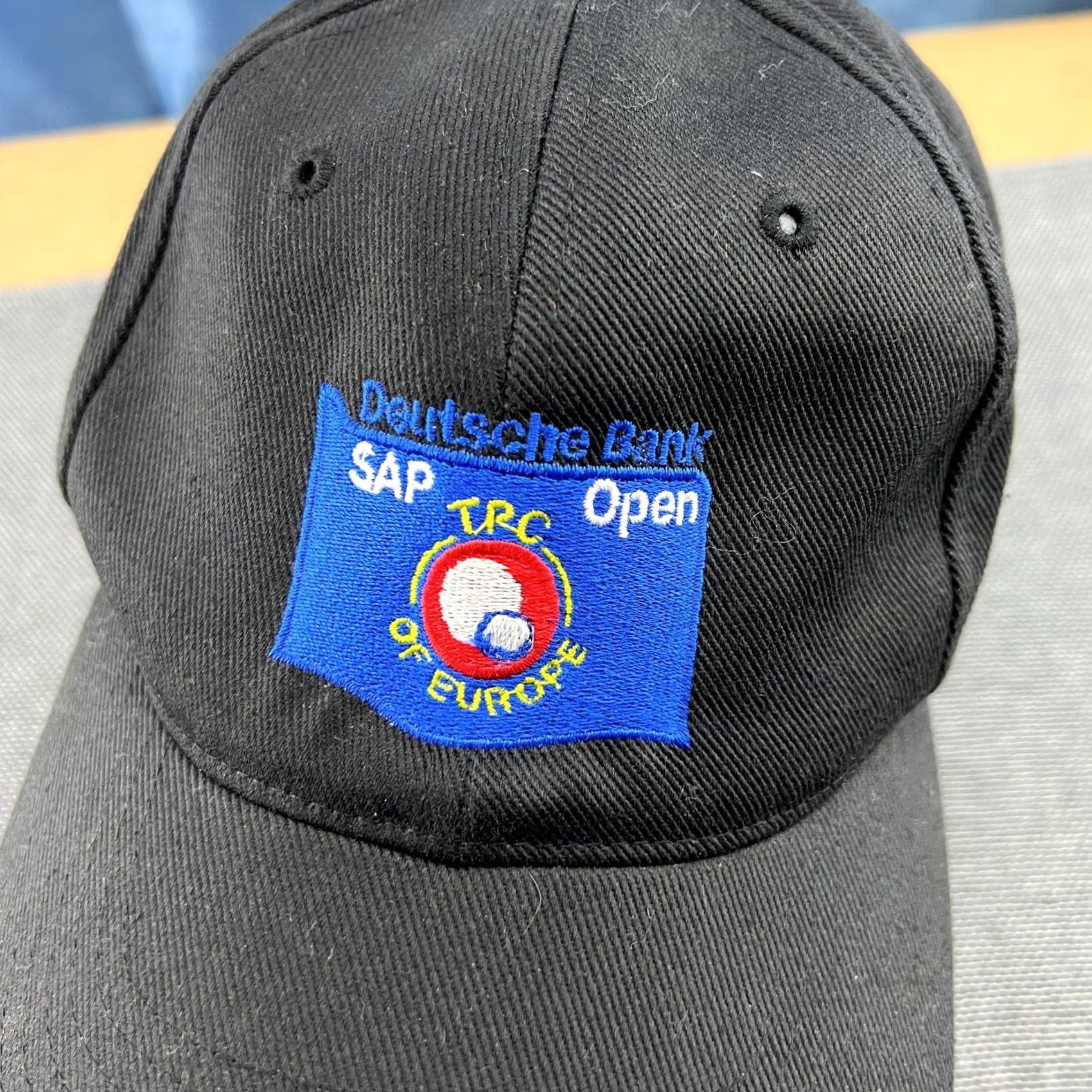 Nike VINTAGE Nike Baseball Cap Unisex Adults One Size Black SAP Golf Open Deutsche Bank Y2K Cap Size ONE SIZE - 7 Thumbnail