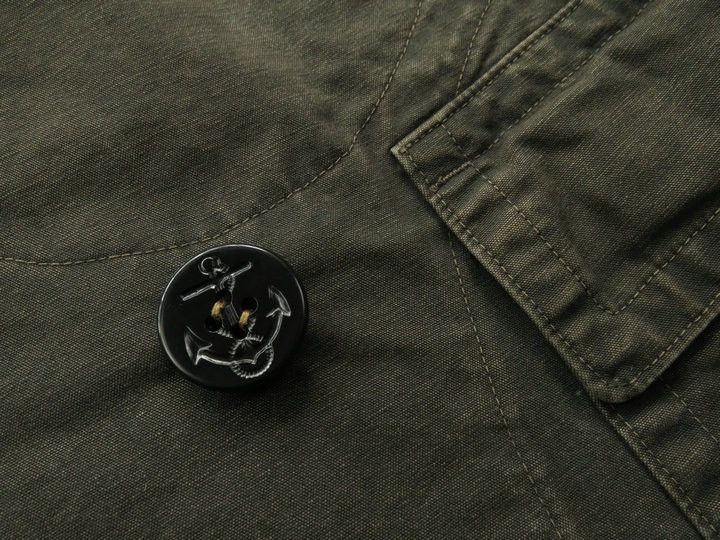 RRL Ralph Lauren Washed Canvas Peacoat Size US L / EU 52-54 / 3 - 15 Thumbnail