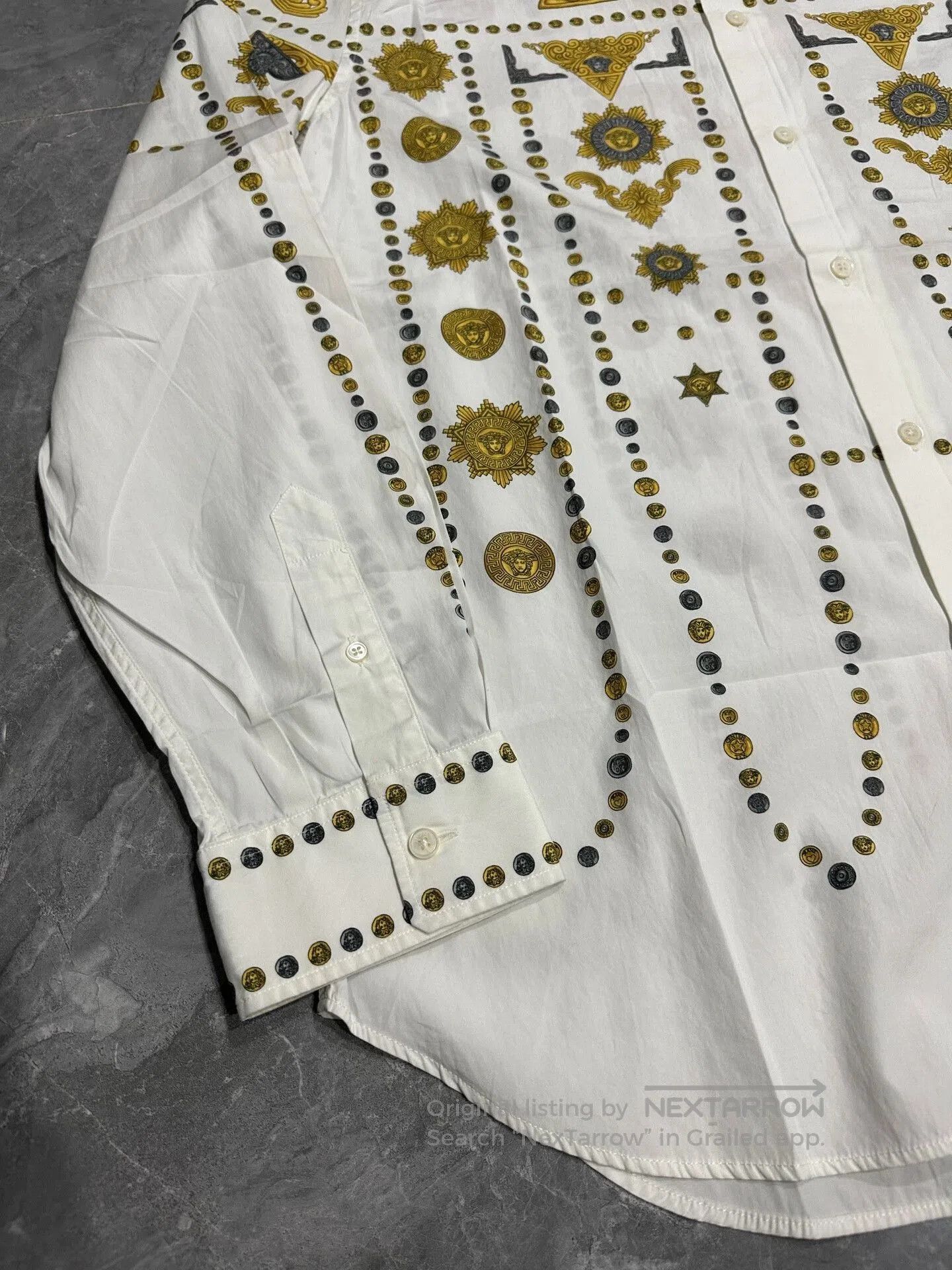 Versace Versace Silk Long Sleeve Shirt. Size US XL / EU 56 / 4 - 5 Thumbnail