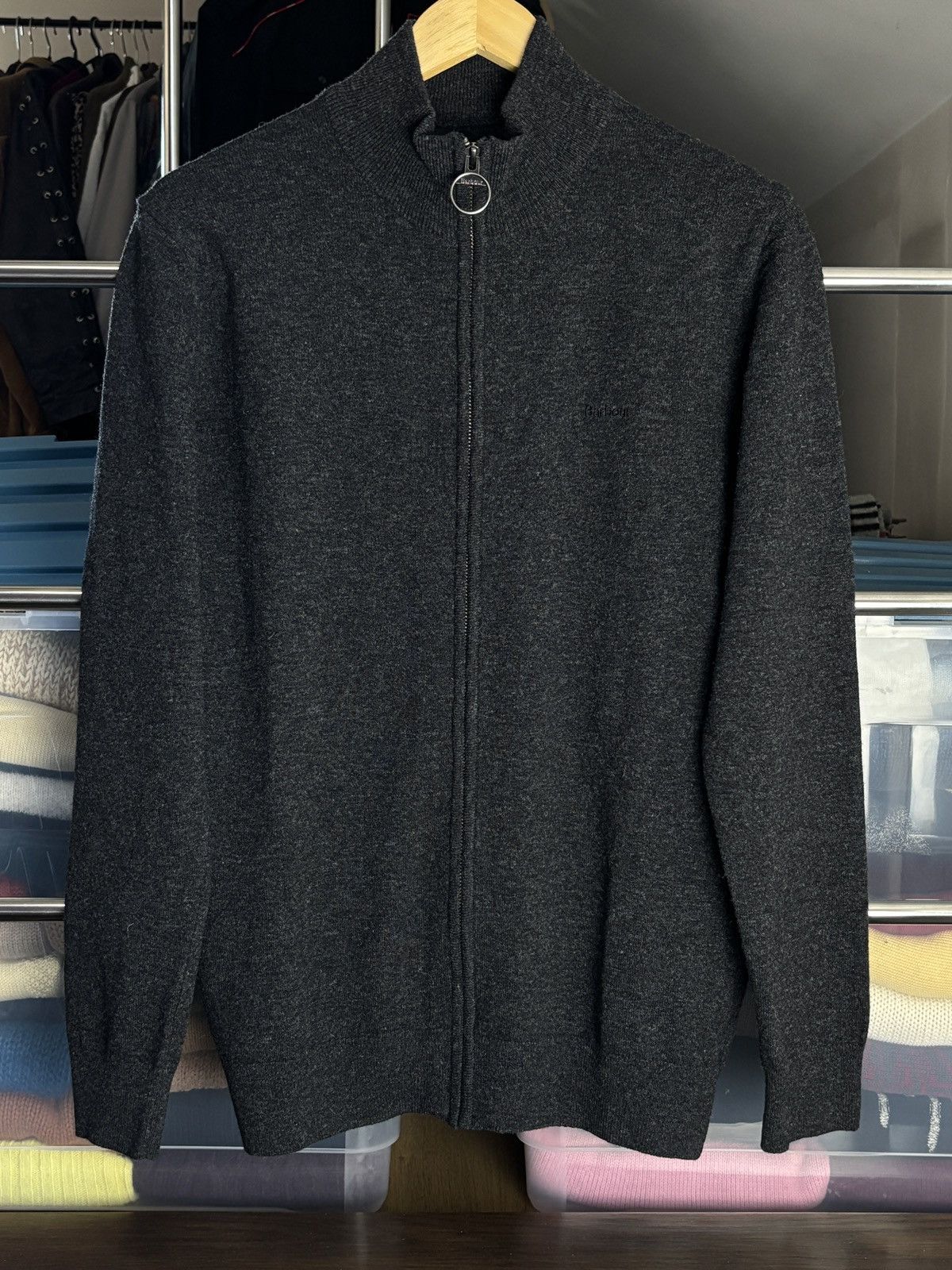 Barbour Barbour Wool Zip Knit Sweater Size US M / EU 48-50 / 2 - 1 Thumbnail