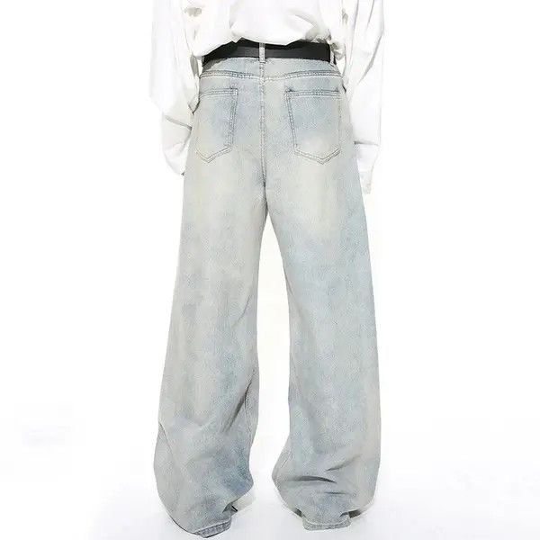 VIBE Light style washed blue baggy jeans Size US 34 / EU 50 - 5 Thumbnail