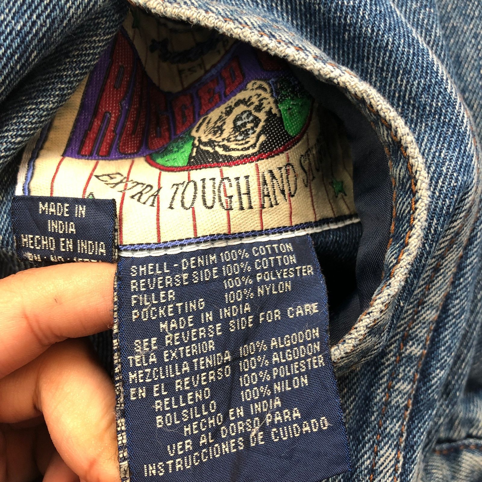 Other Vintage Rugged Gear Extra Tough Denim Jacket Womens XL Size XL / US 12-14 / IT 48-50 - 7 Thumbnail