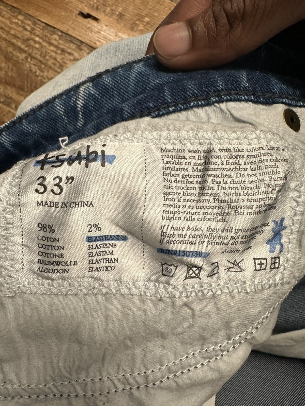 Ksubi Ksubi Knee Distress Blue Denim Jeans Size 33 Size US 33 - 5 Thumbnail