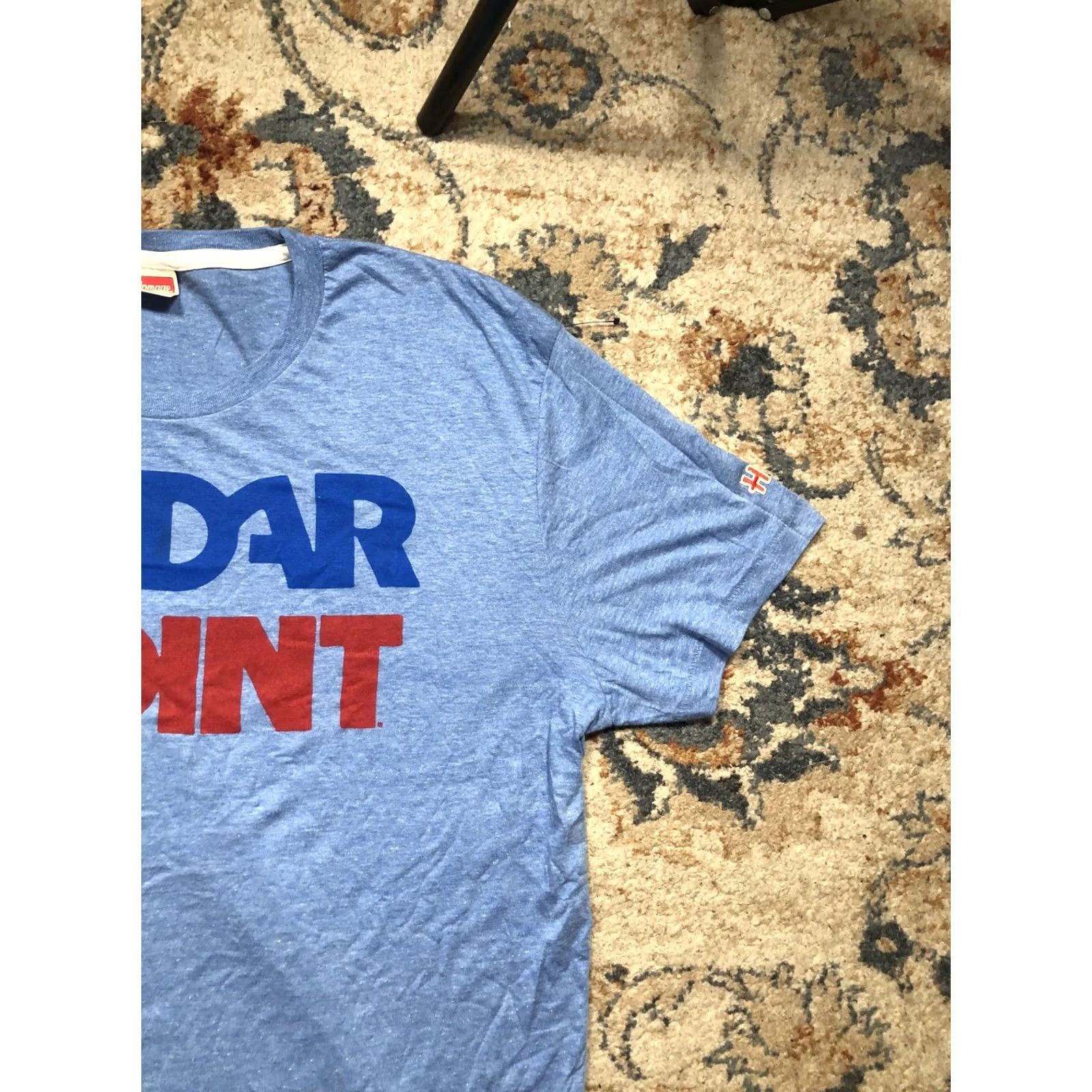 Vintage VINTAGE Cedar Point Shirt Mens XL Blue Homage Graphic Tee Theme Park Size US XL / EU 56 / 4 - 4 Thumbnail