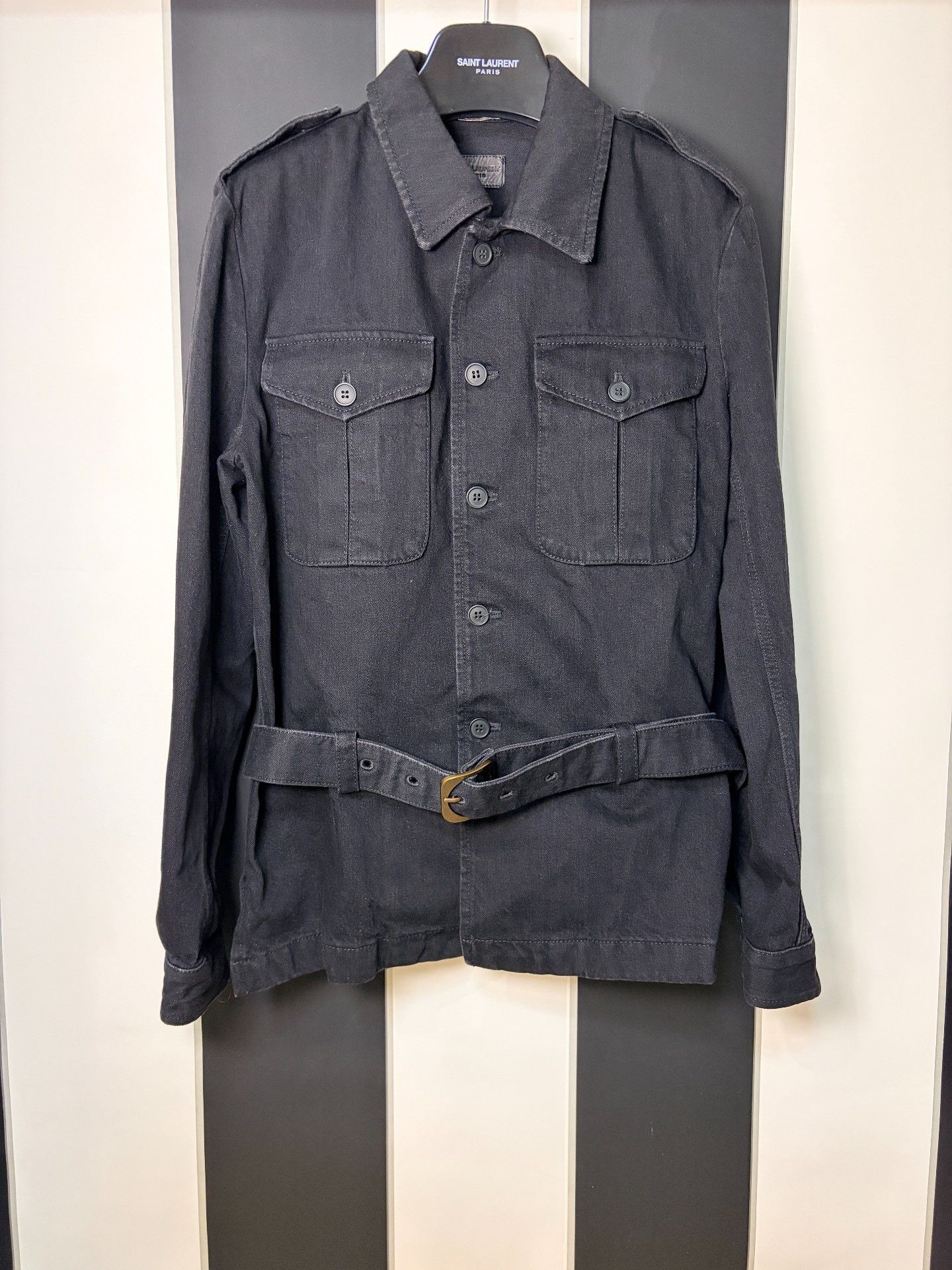 Saint Laurent Paris Saint Laurent SLP 2019 SS Denim Jacket XS Size US XS / EU 42 / 0 - 1 Thumbnail