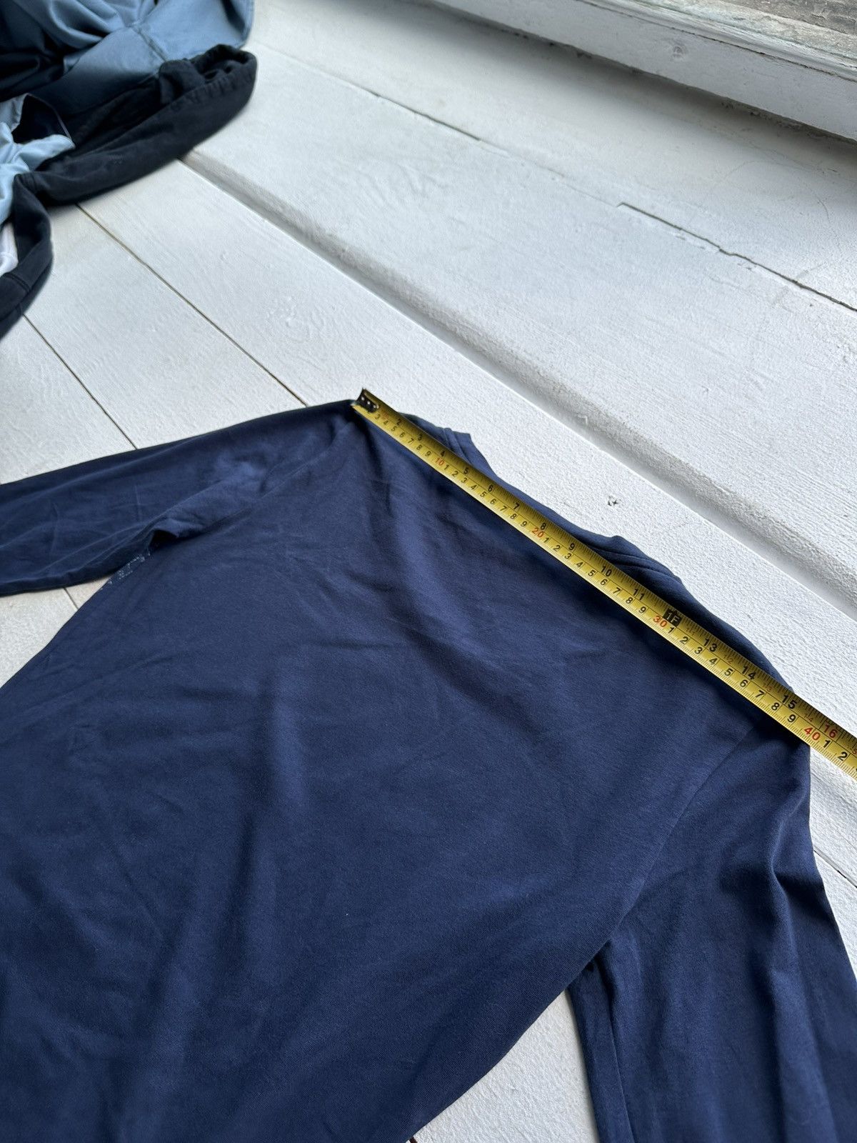 Designer × Giorgio Armani × Vintage 🚨VNTG Armani jeans EA7 Giorgio Blue UNISEX Long Sleeve TEE Size M / US 6-8 / IT 42-44 - 10 Thumbnail