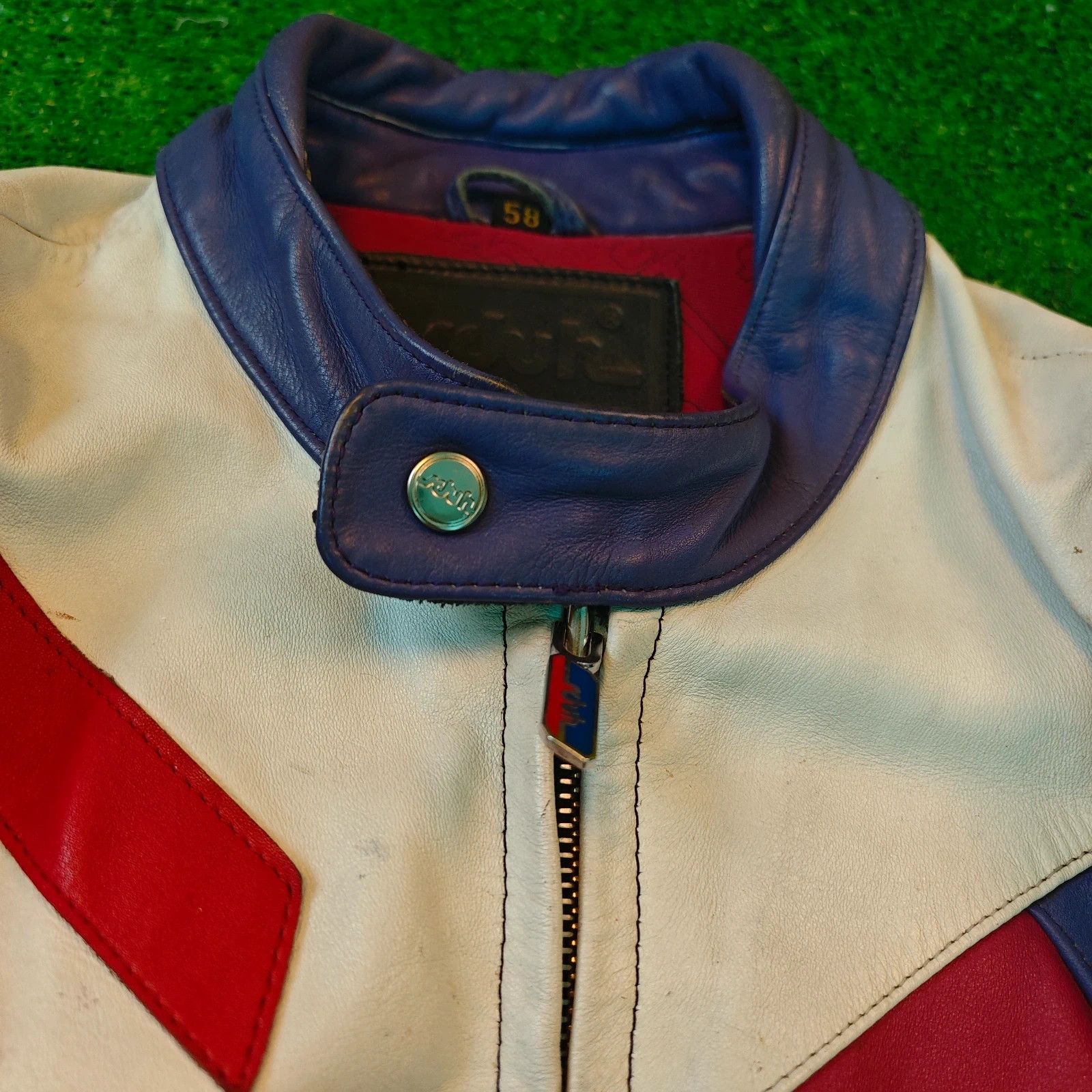 Other Schuh Leather Jacket Mens 58 Large Moto 90s rare Size US L / EU 52-54 / 3 - 4 Thumbnail