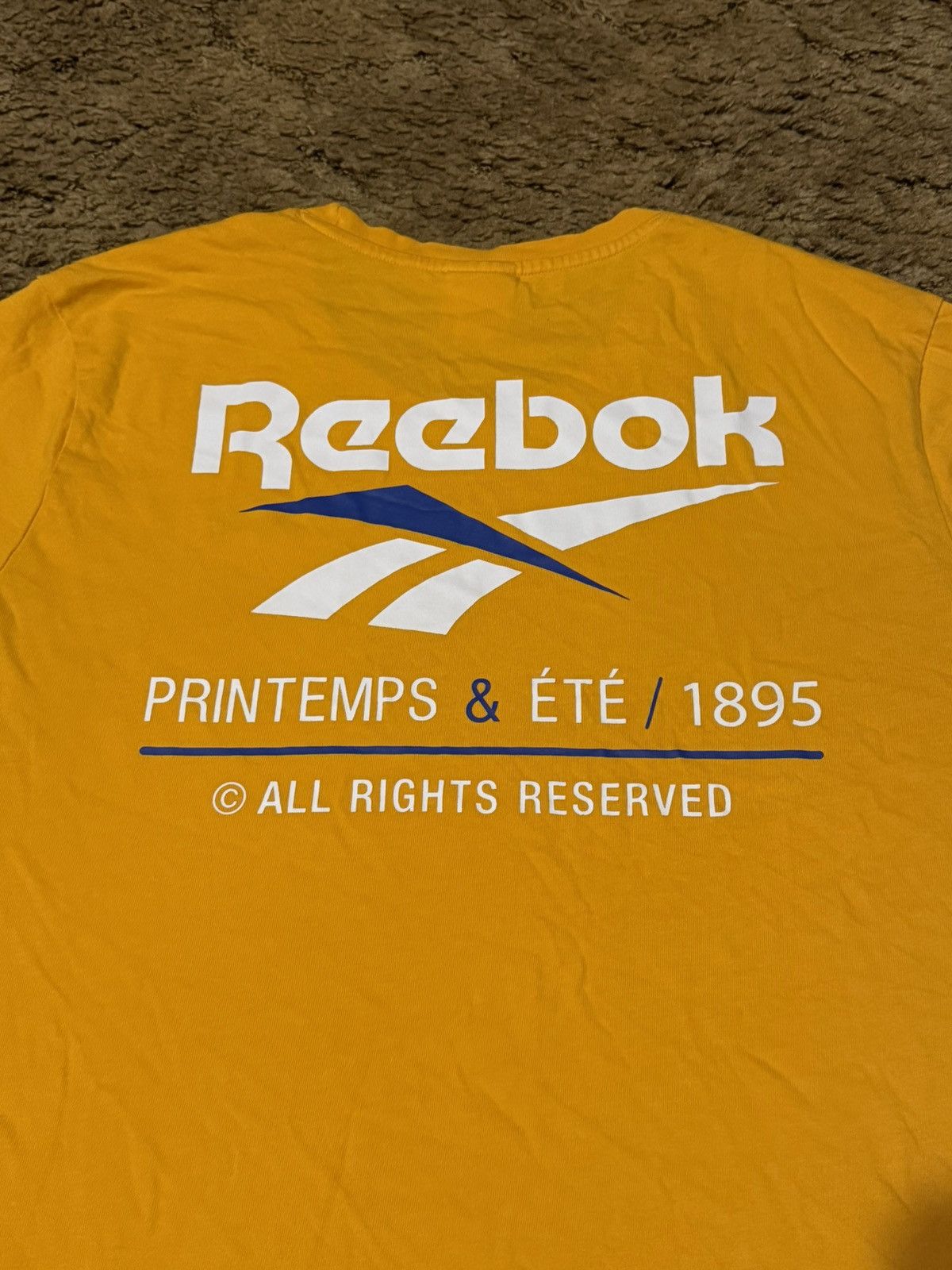 Reebok Reebok Logo Tee Yellow Size Large Size US L / EU 52-54 / 3 - 2 Thumbnail