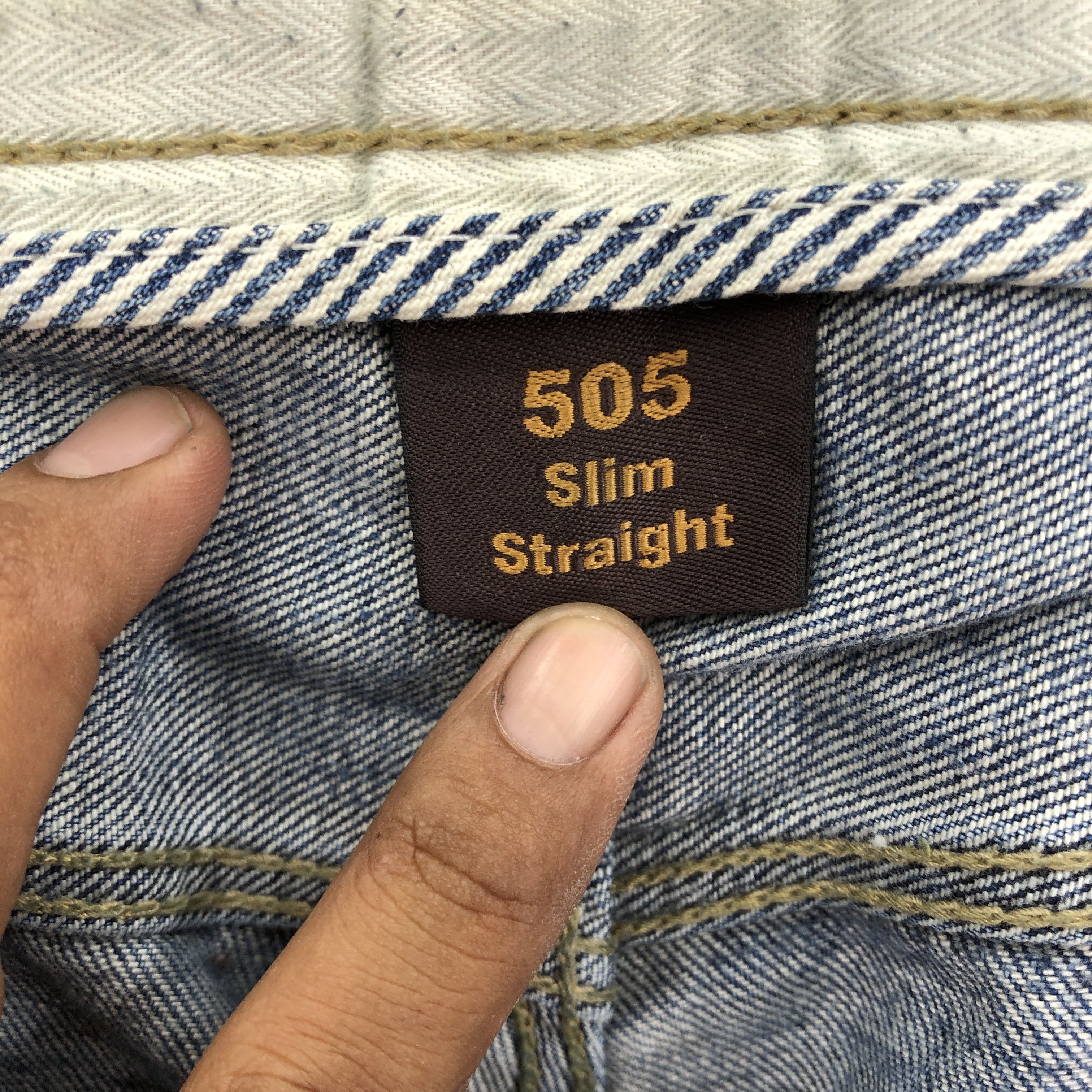Jean Vintage Levis 550 Patchwork Distressed Jeans Levi's Denim Size US 34 / EU 50 - 13 Thumbnail