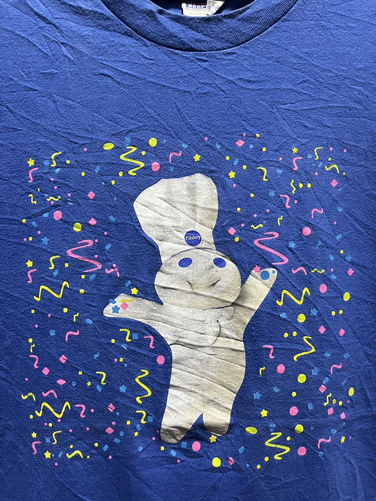 Vintage Pillsbury Doughboy Let’s Celebrate Today Promo Tee 90s Size US XL / EU 56 / 4 - 3 Thumbnail