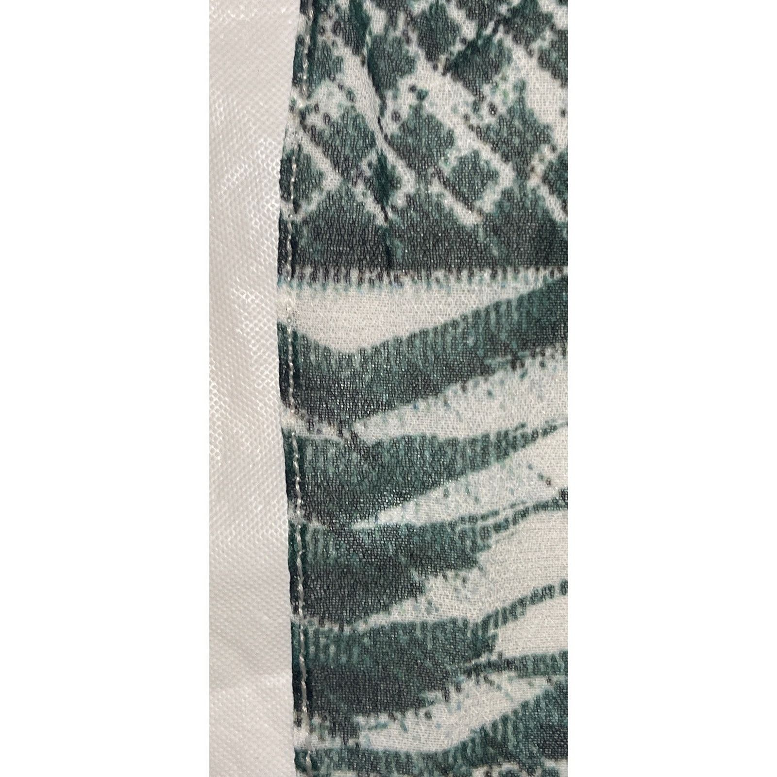 Other One of a Kind Silk Scarf Manufacture Sample - Green - Size ONE SIZE - 7 Thumbnail