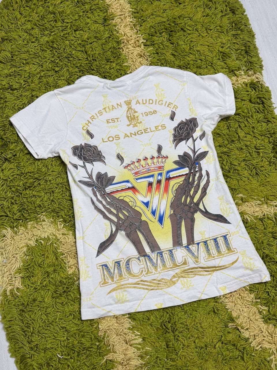 Christian Audigier VINTAGE ED HARDY T-SHIRT TEE AUDIGIER SZ L Size M / US 6-8 / IT 42-44 - 2 Thumbnail