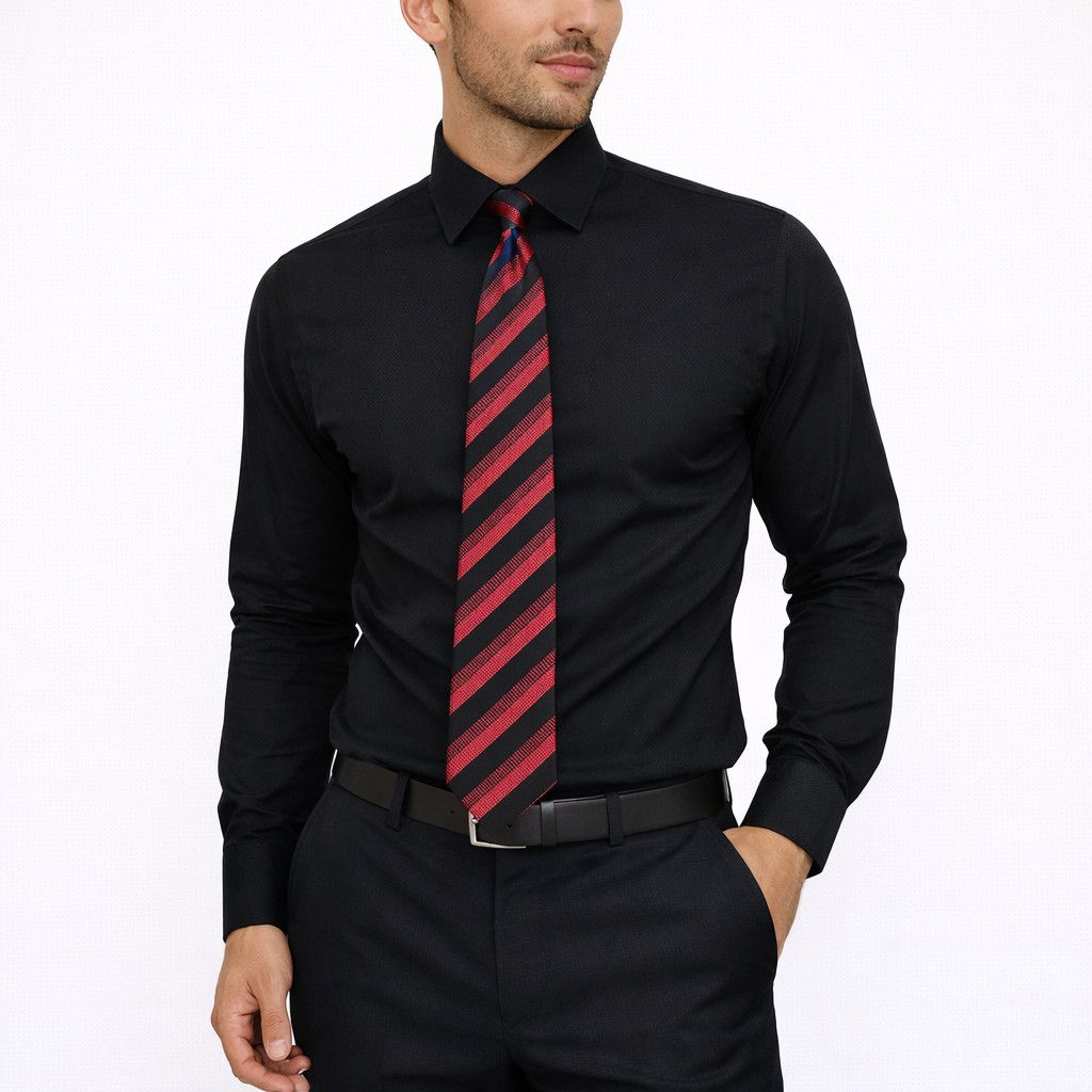 Sean John Striped Silk Tie Classic Party School Work Size ONE SIZE - 1 Thumbnail