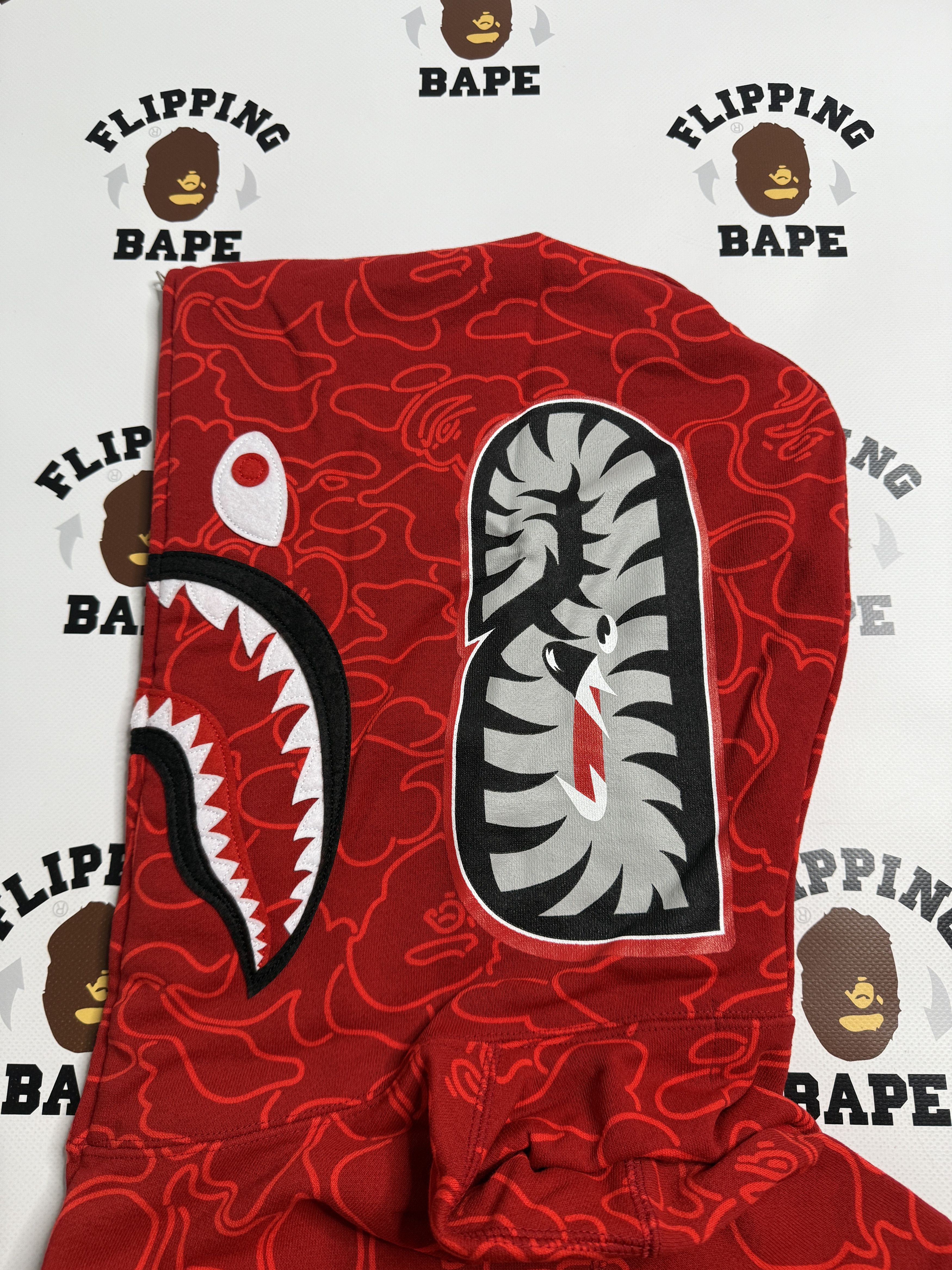 Bape BAPE 30TH ANNIV. LINE CAMO SHARK FULL ZIP HOODIE Size US XL / EU 56 / 4 - 5 Thumbnail