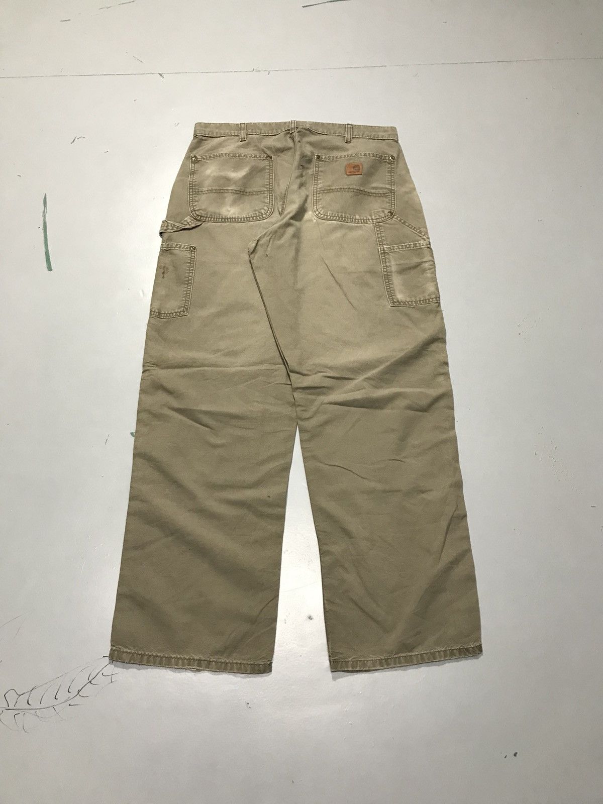 Carhartt Vintage carhartt B195 LBR double knee workwear Size US 34 / EU 50 - 2 Thumbnail