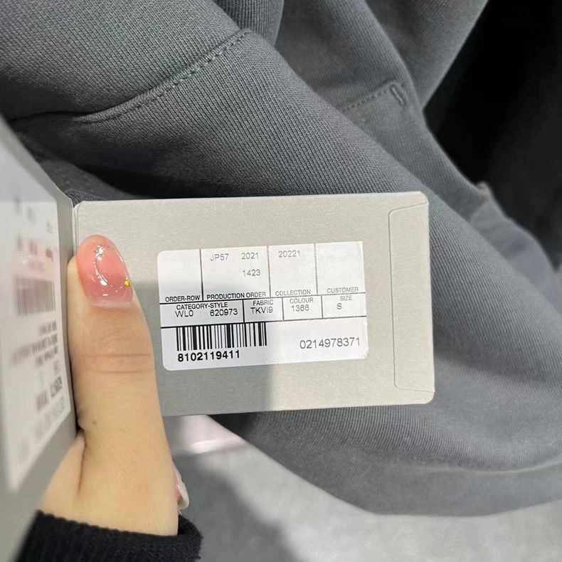 Balenciaga Balenciaga Grey logo printed pullover hooded long sleeve s Size US S / EU 44-46 / 1 - 5 Thumbnail