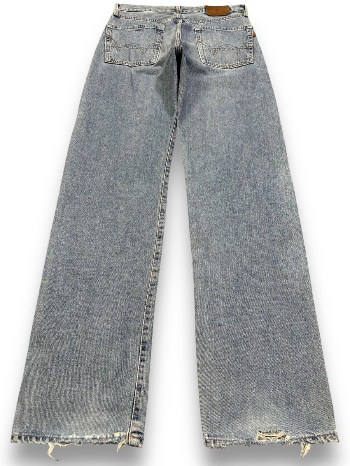 Edwin Vintage Edwin 505X Selvedge Blue Washed Straight Leg Jeans Size US 30 / EU 46 - 3 Thumbnail