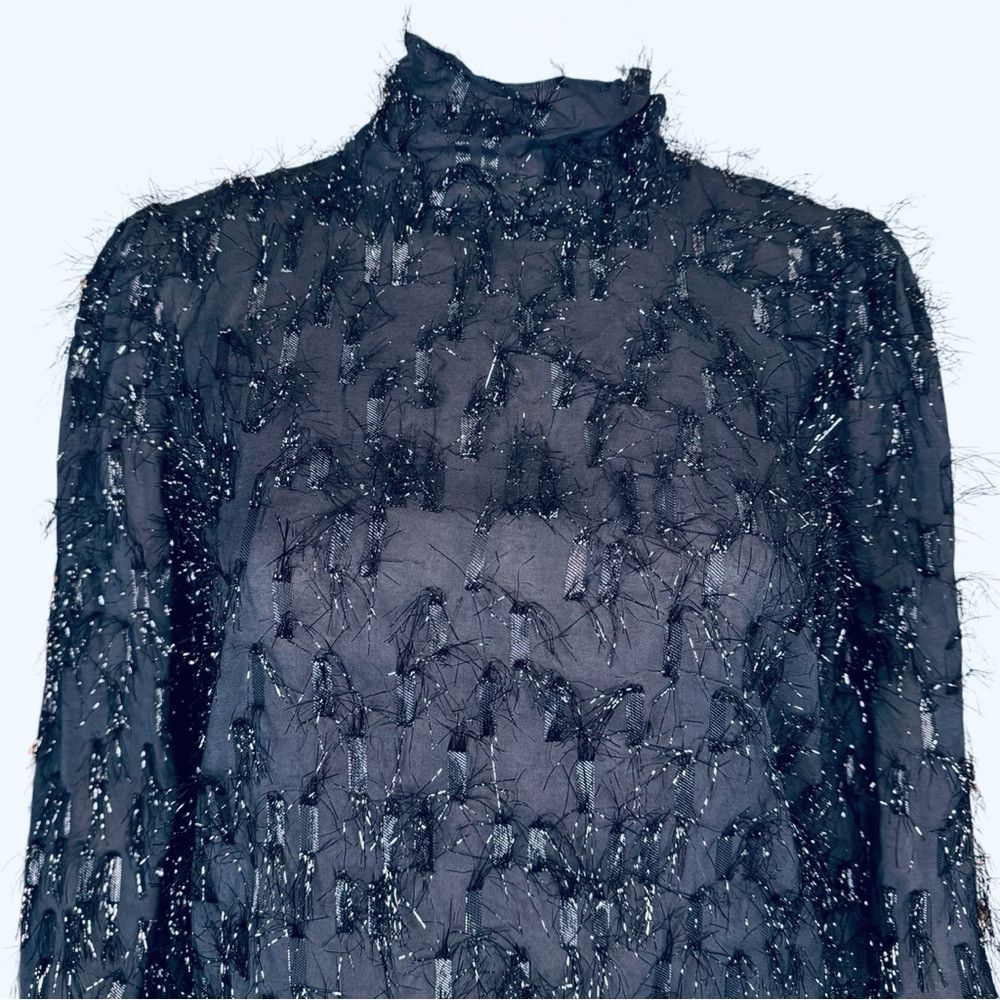 Bruuns Bazaar Bruuns Bazaar Copenhagen Black High Neck Blouse Size 36 US Size S / US 4 / IT 40 - 2 Thumbnail