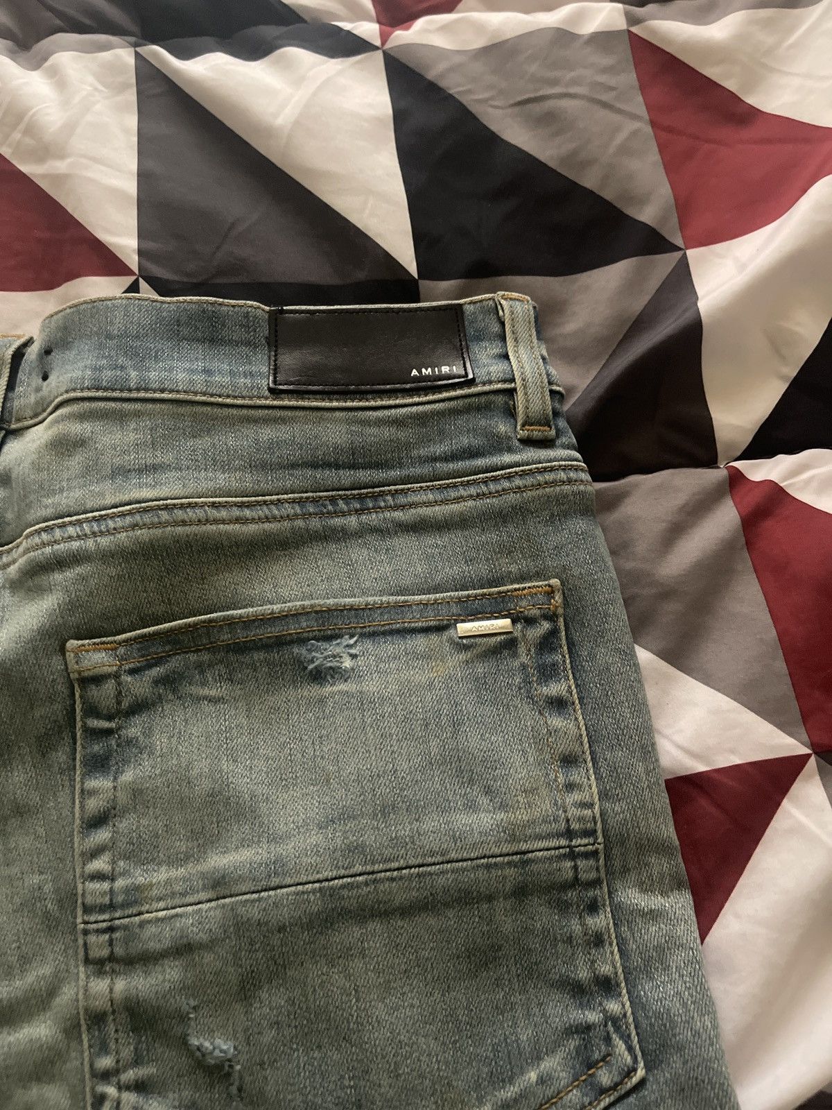 Amiri Amiri Blue Denim Silver Patch Size US 36 / EU 52 - 7 Thumbnail