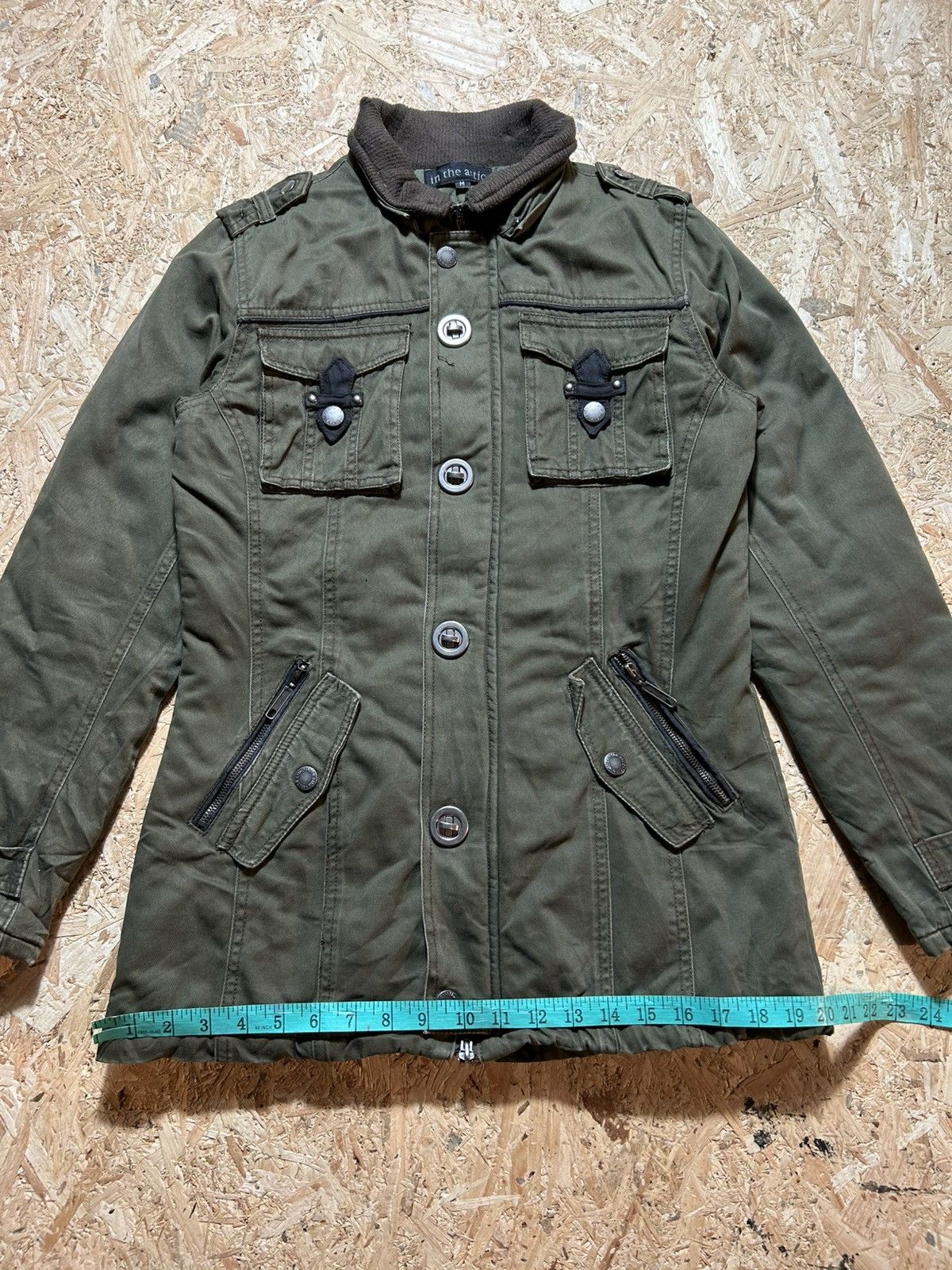 In The Attic In The Attic Olive Green Military Style Jacket Size US M / EU 48-50 / 2 - 21 Thumbnail