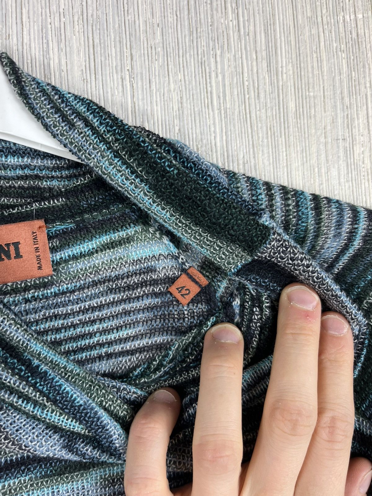 Missoni Missoni wool colorful thin sweater turtleneck patterned Size M / US 6-8 / IT 42-44 - 17 Thumbnail