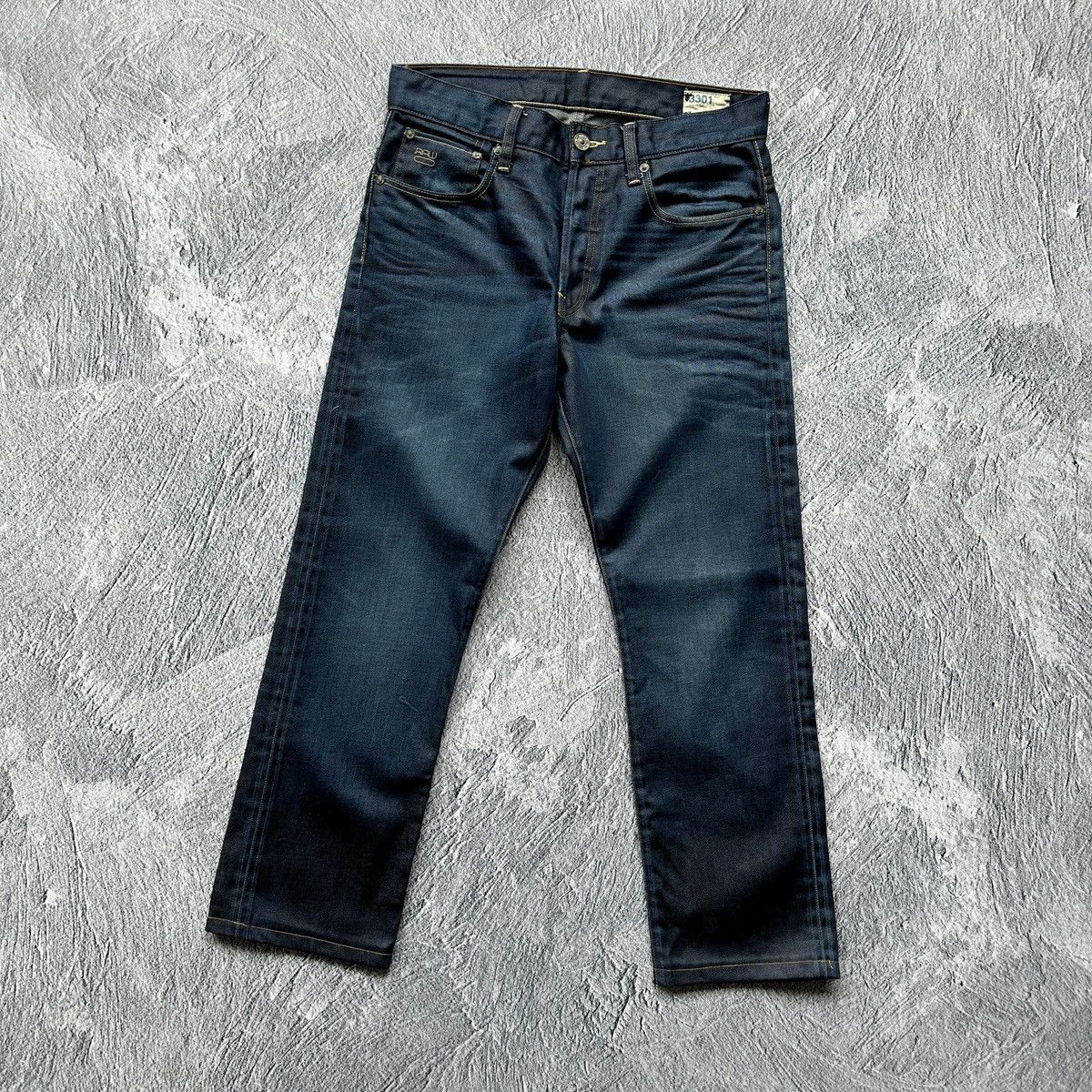 G-Star Men’s Jeans G-Star Raw 3301 Straight Dark Blue Size: 31/30 Size US 31 - 6 Thumbnail