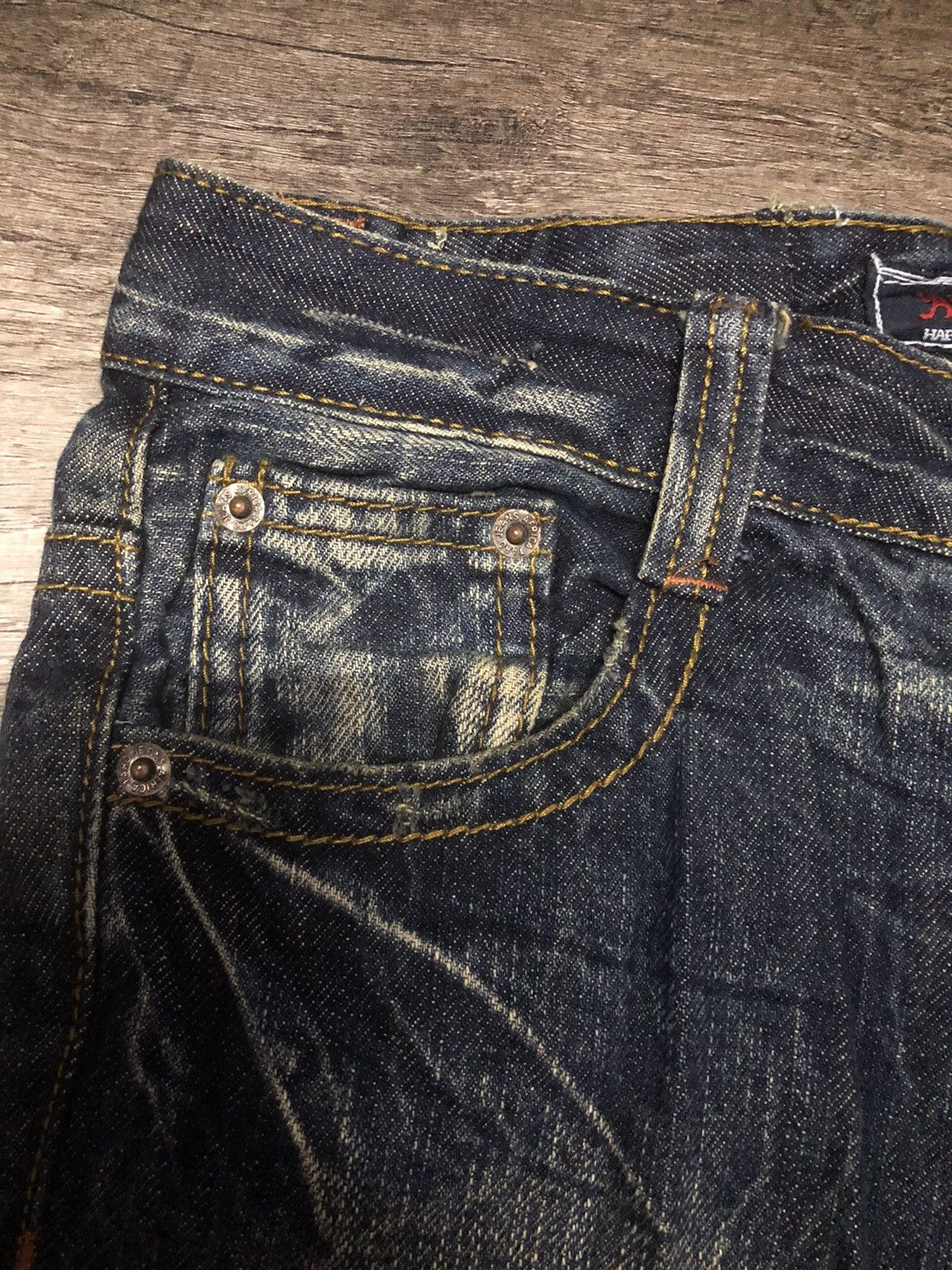 Japanese Brand VINTAGE AFRICA TARO DENIM FLARED JEANS Size 28" / US 6 / IT 42 - 16 Thumbnail