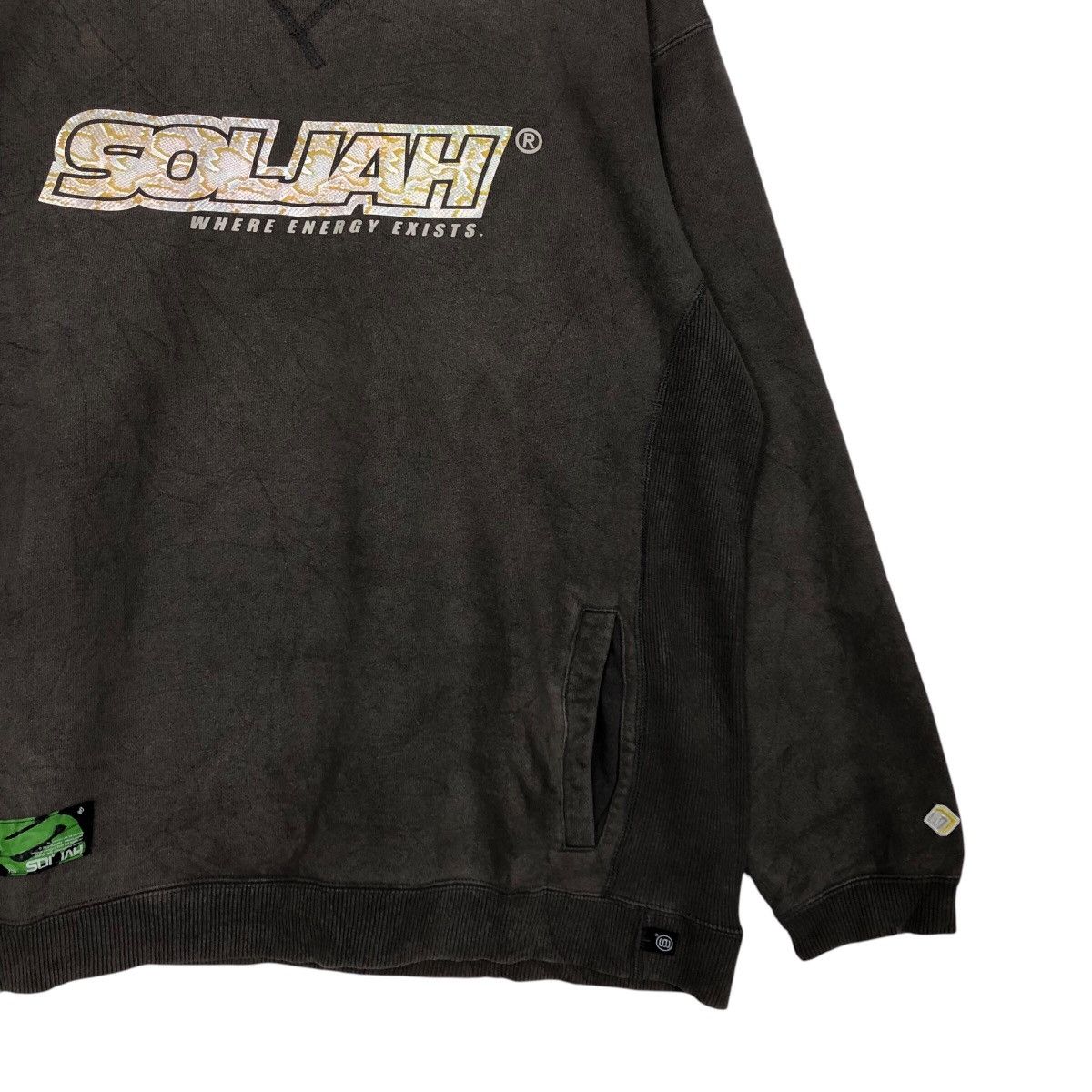 Japanese Brand 📌Vintage Sweatshirt Soljah Big Logo Punk Design Size US M / EU 48-50 / 2 - 6 Thumbnail